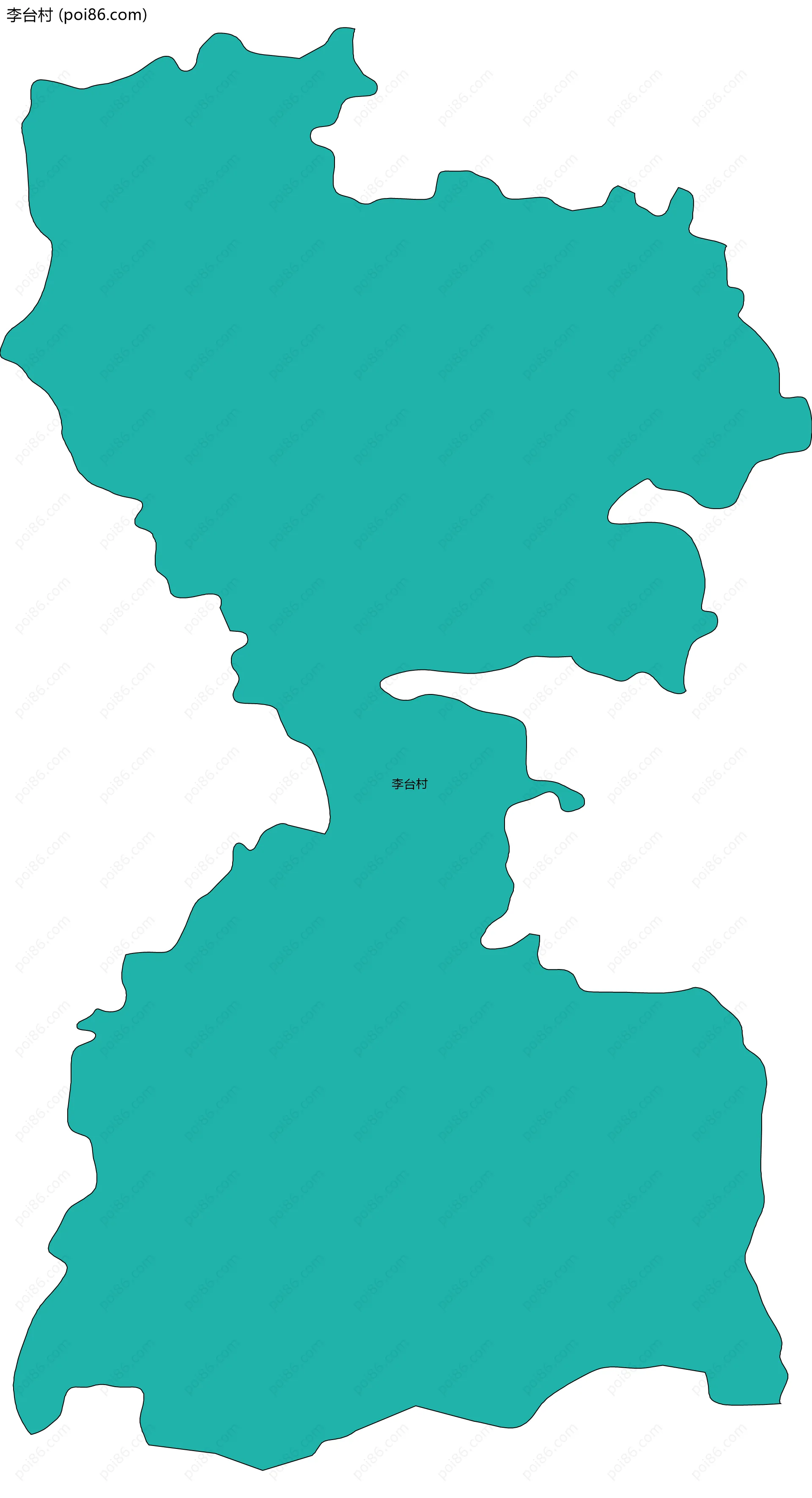 李台村边界地图