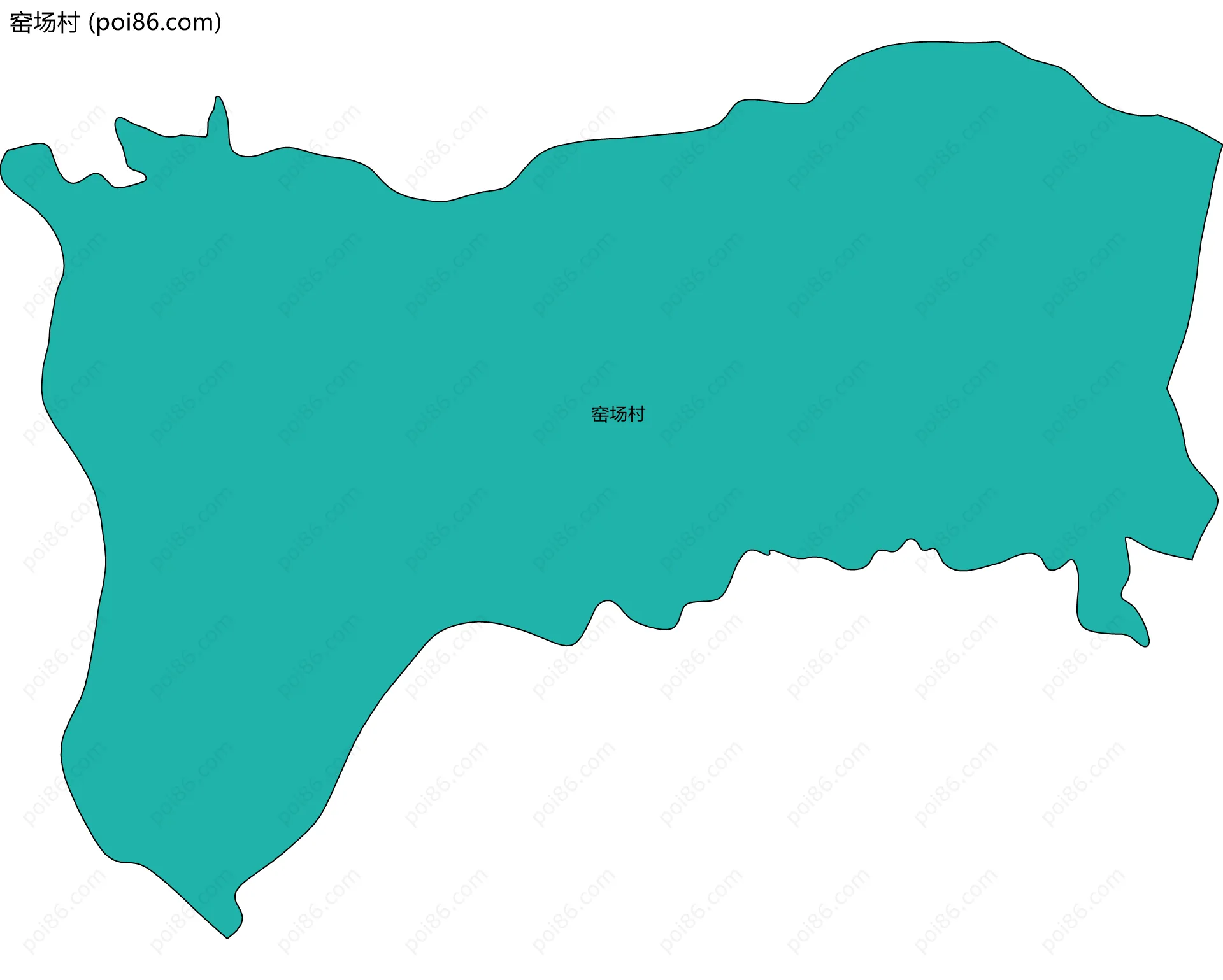 窑场村边界地图