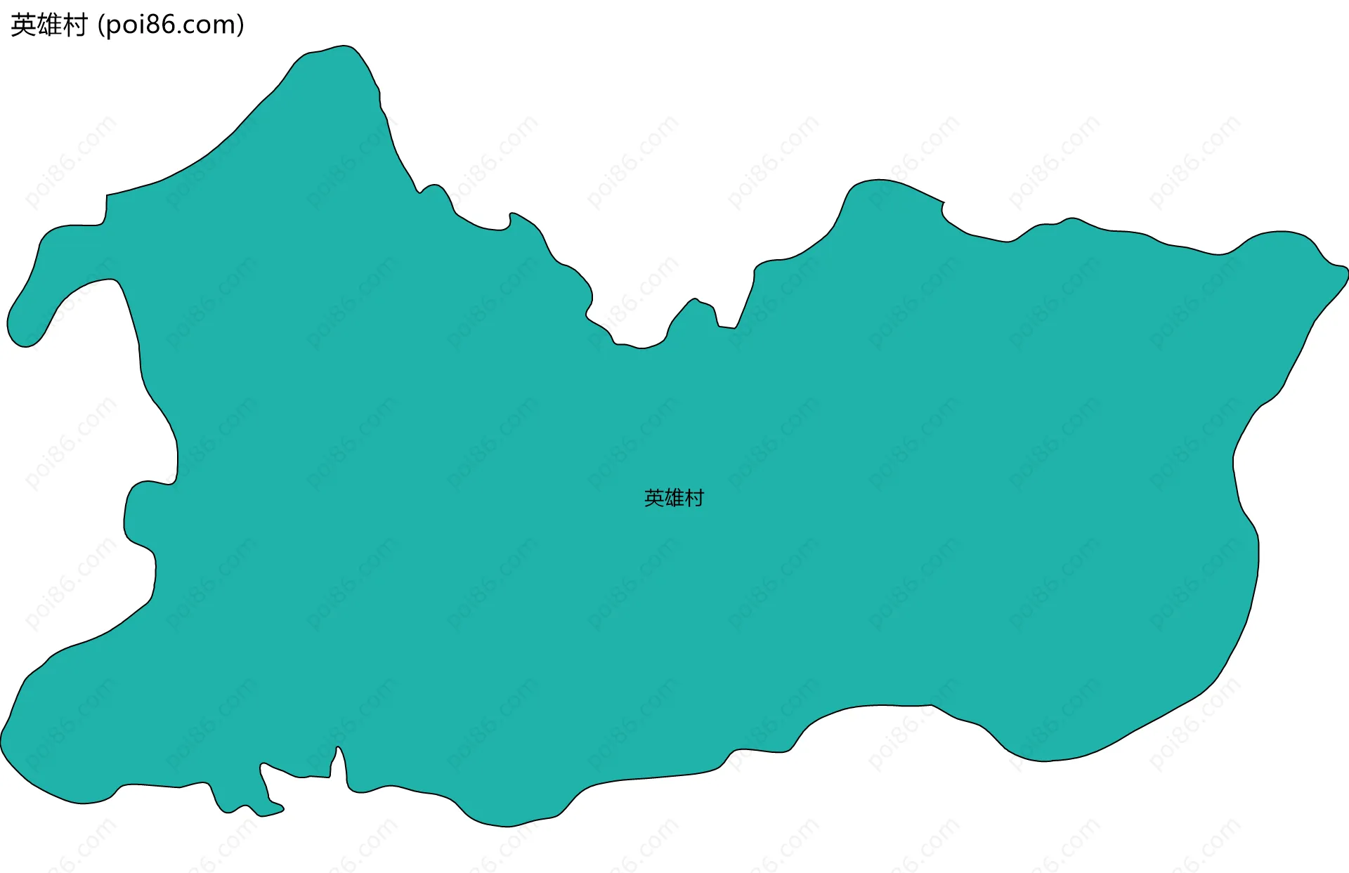 英雄村边界地图