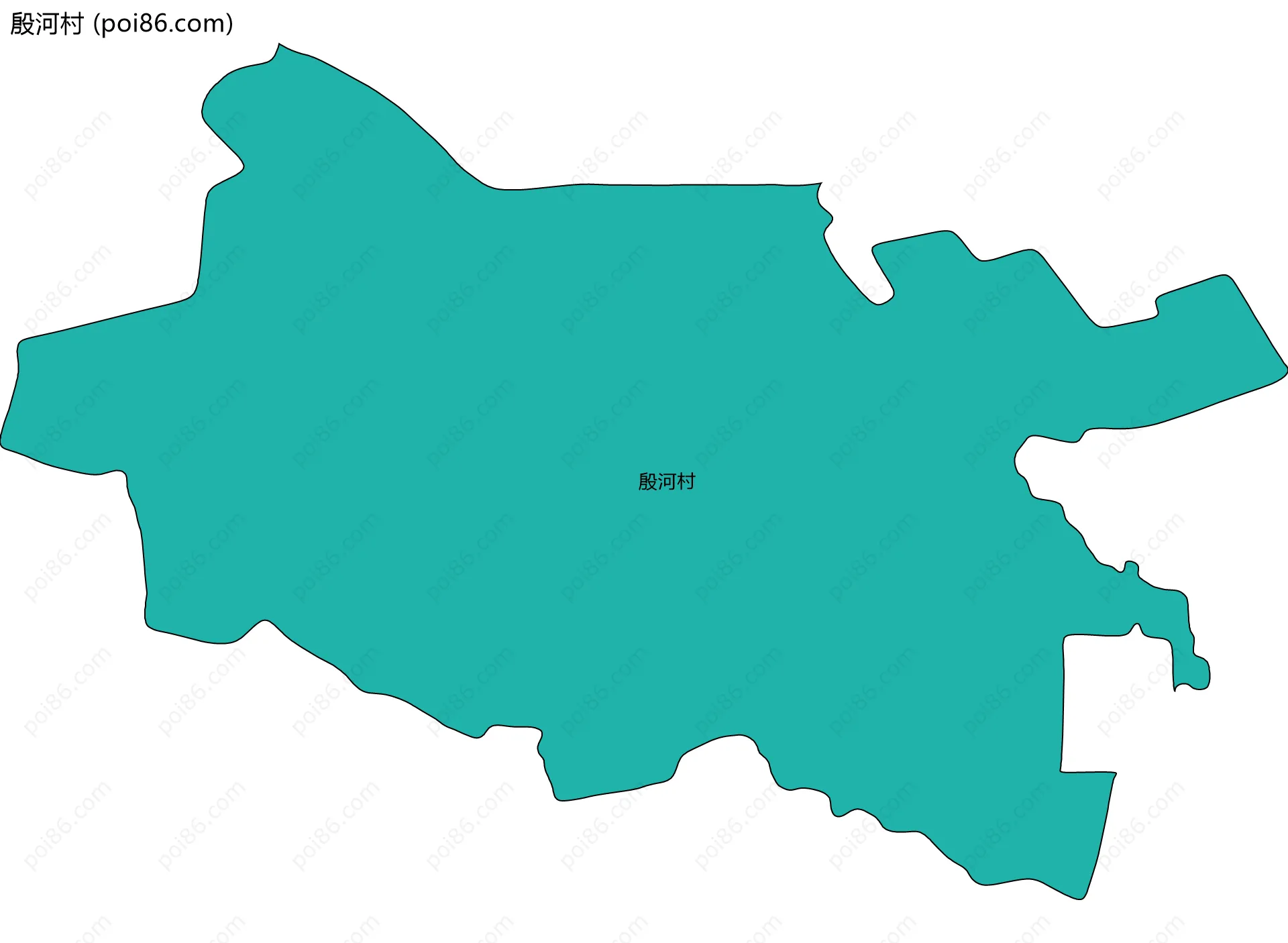殷河村边界地图