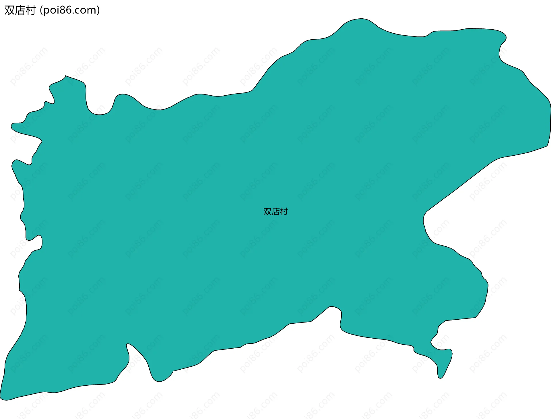 双店村边界地图