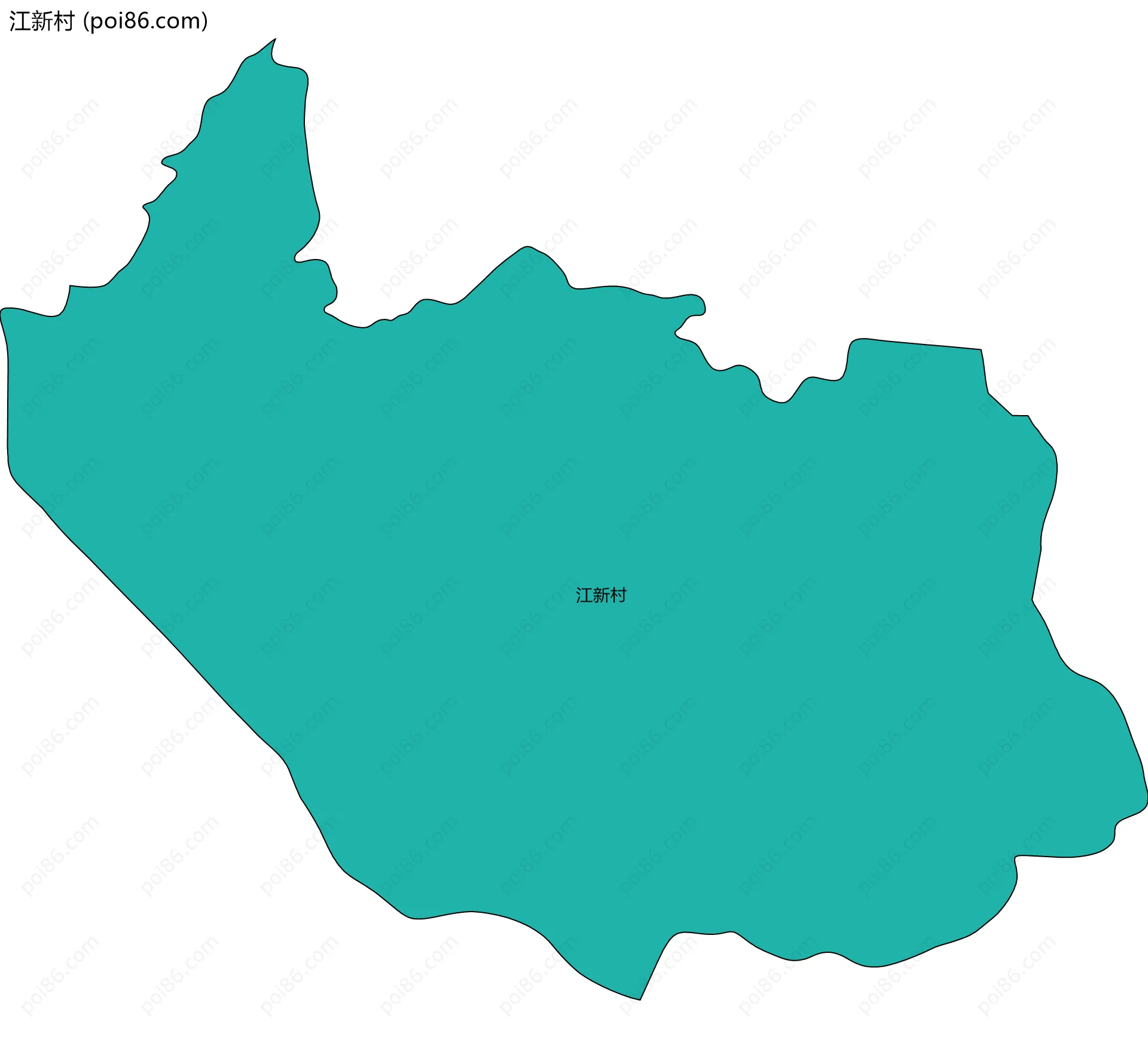 江新村边界地图