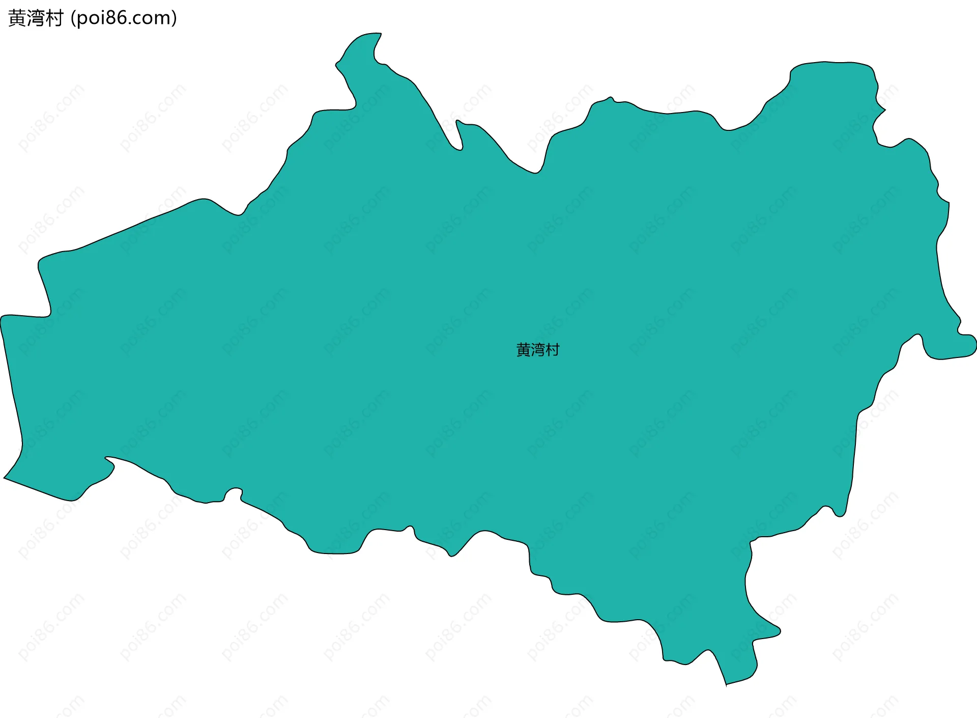 黄湾村边界地图