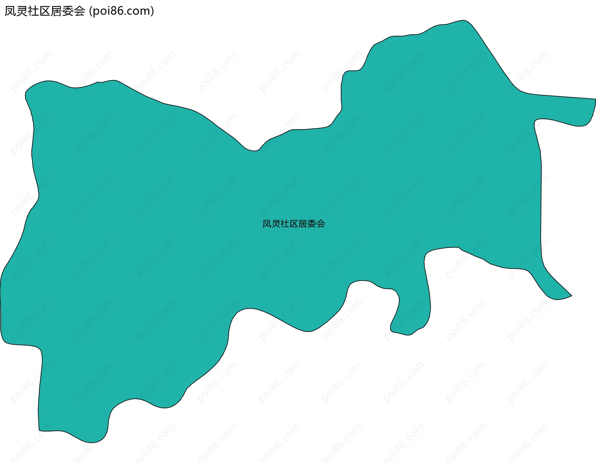凤灵社区居委会边界地图