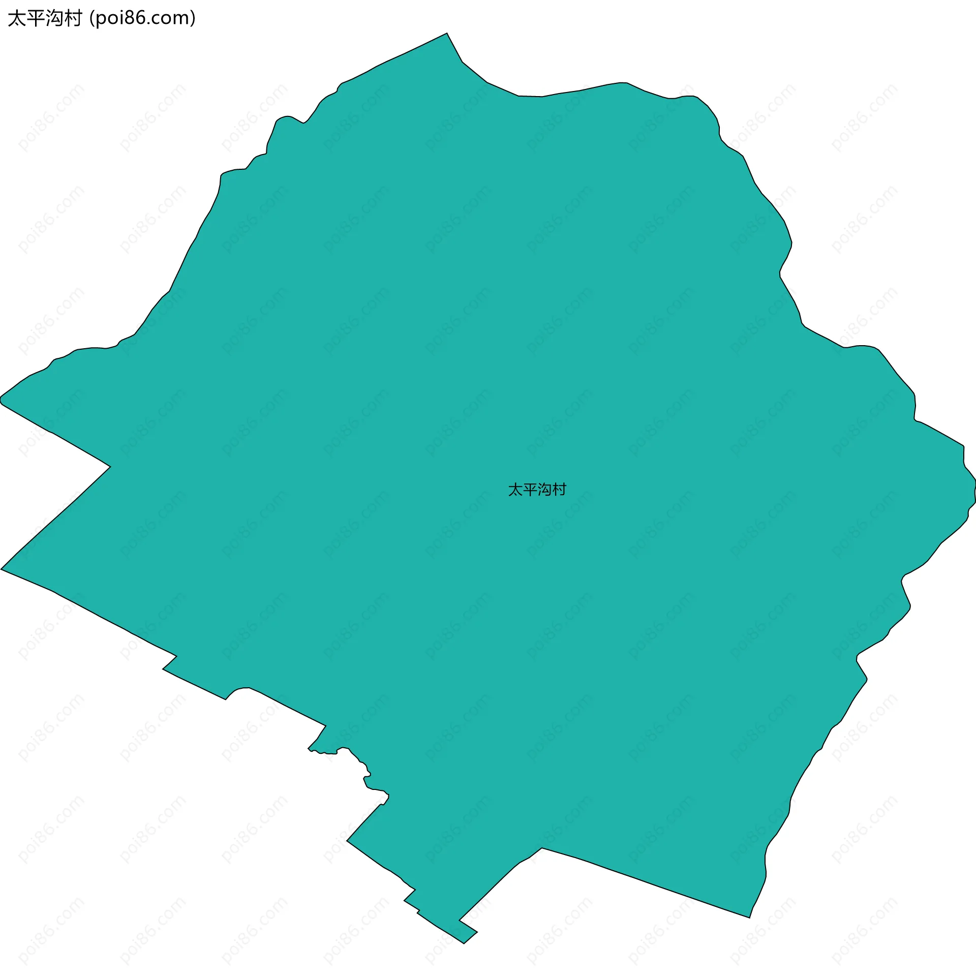 太平沟村边界地图