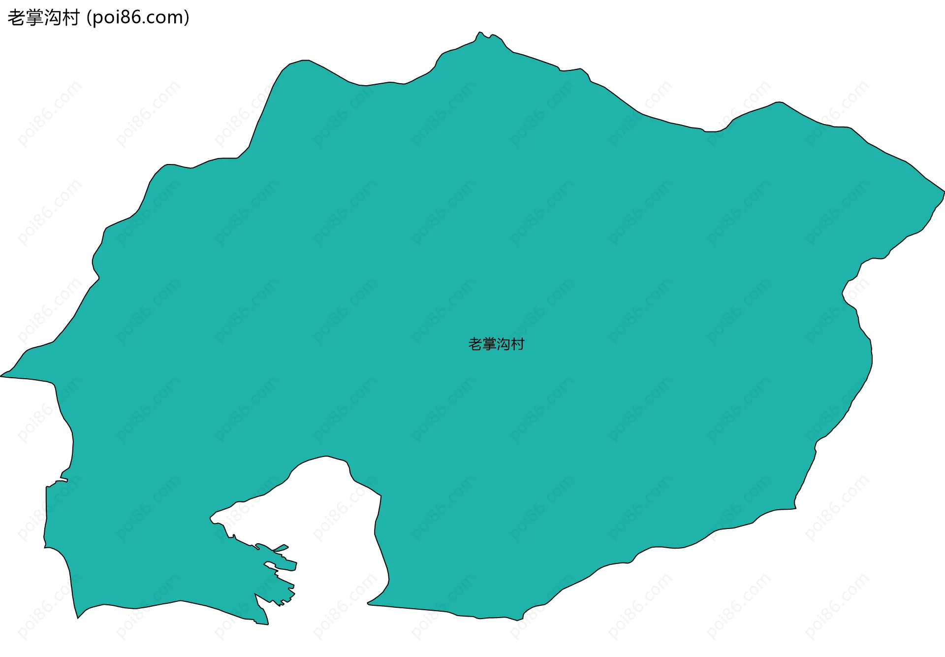 老掌沟村边界地图