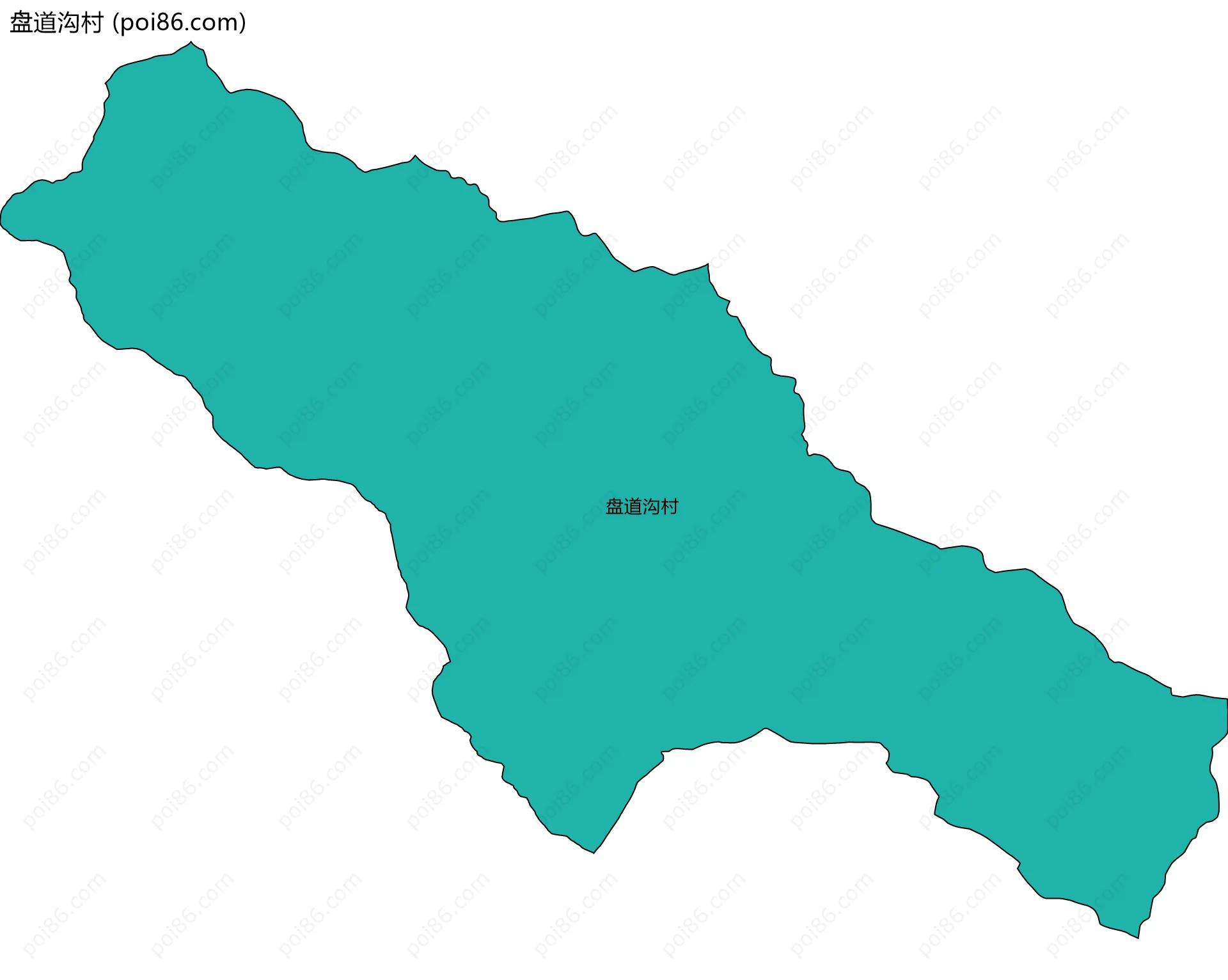 盘道沟村边界地图