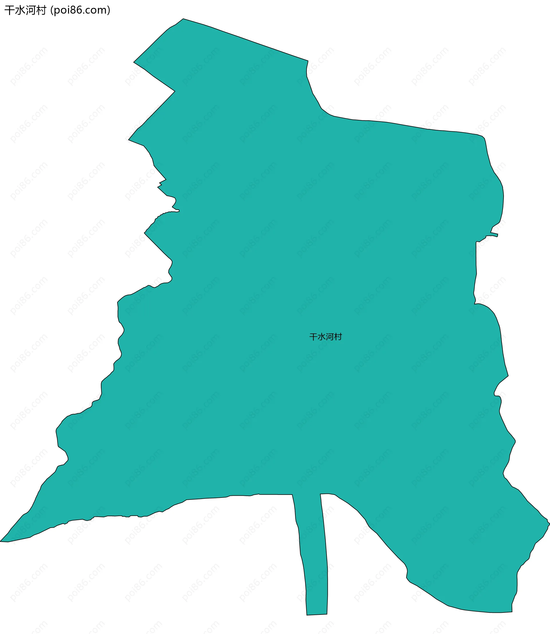 干水河村边界地图