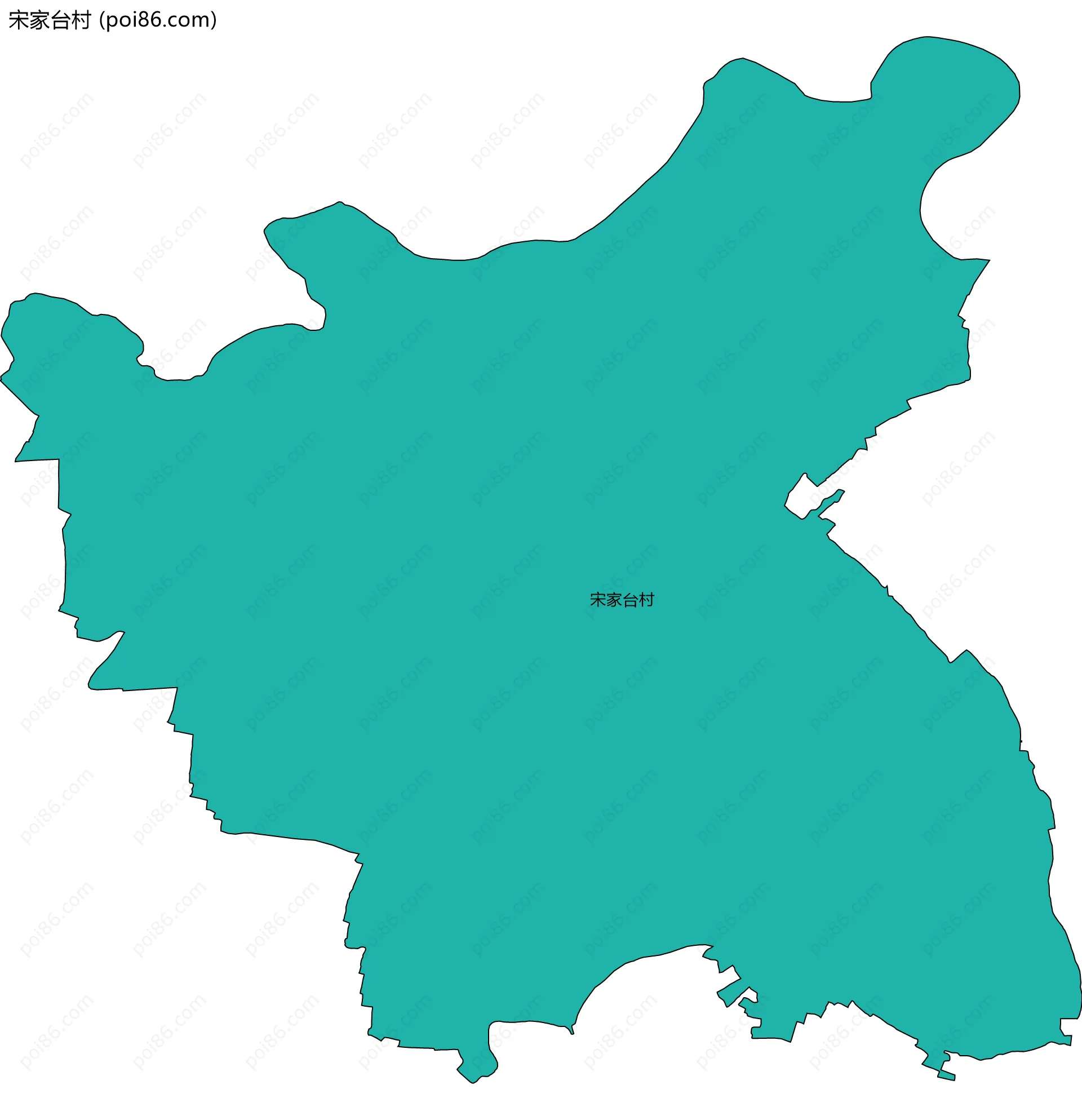 宋家台村边界地图