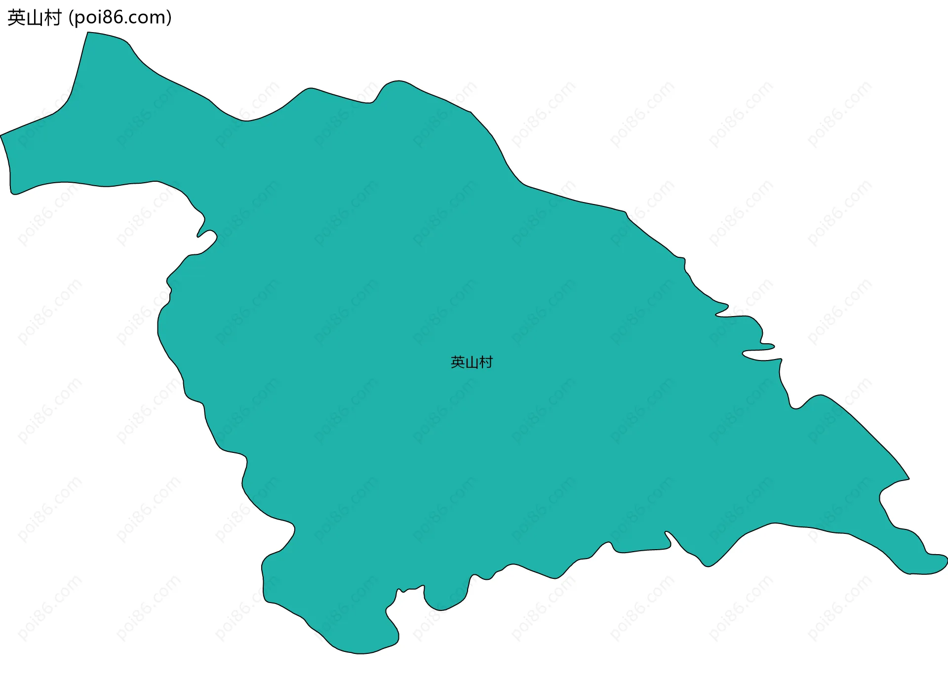 英山村边界地图