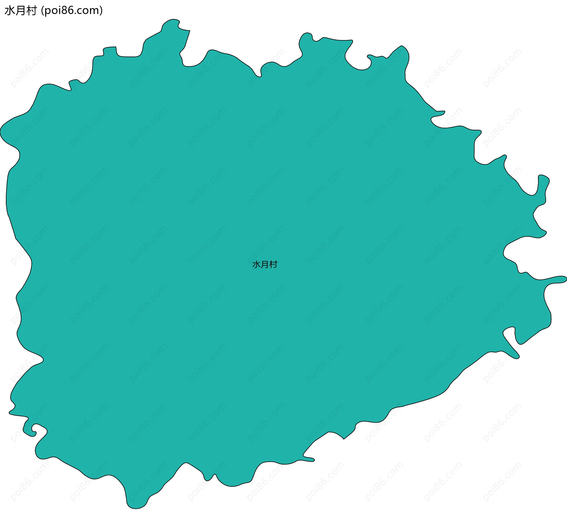 水月村边界地图