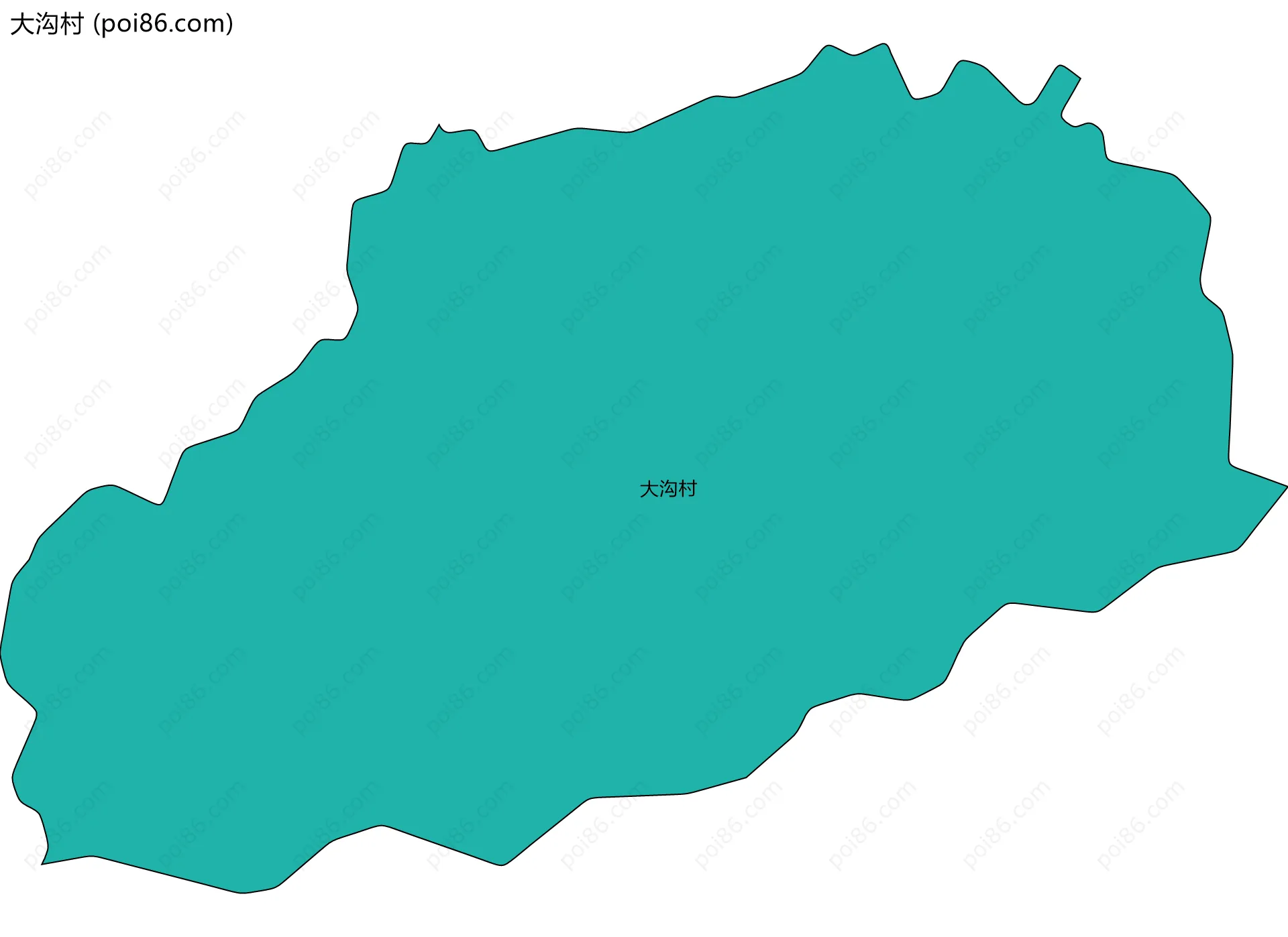 大沟村边界地图
