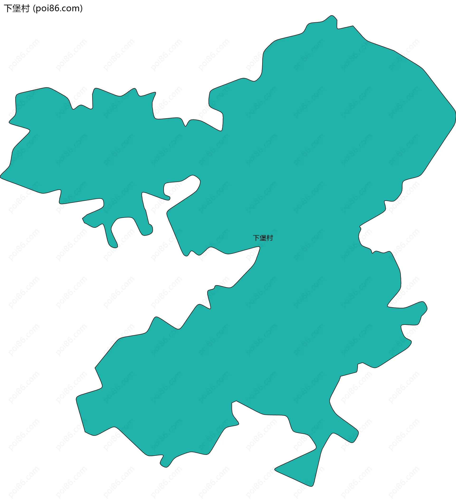 下堡村边界地图