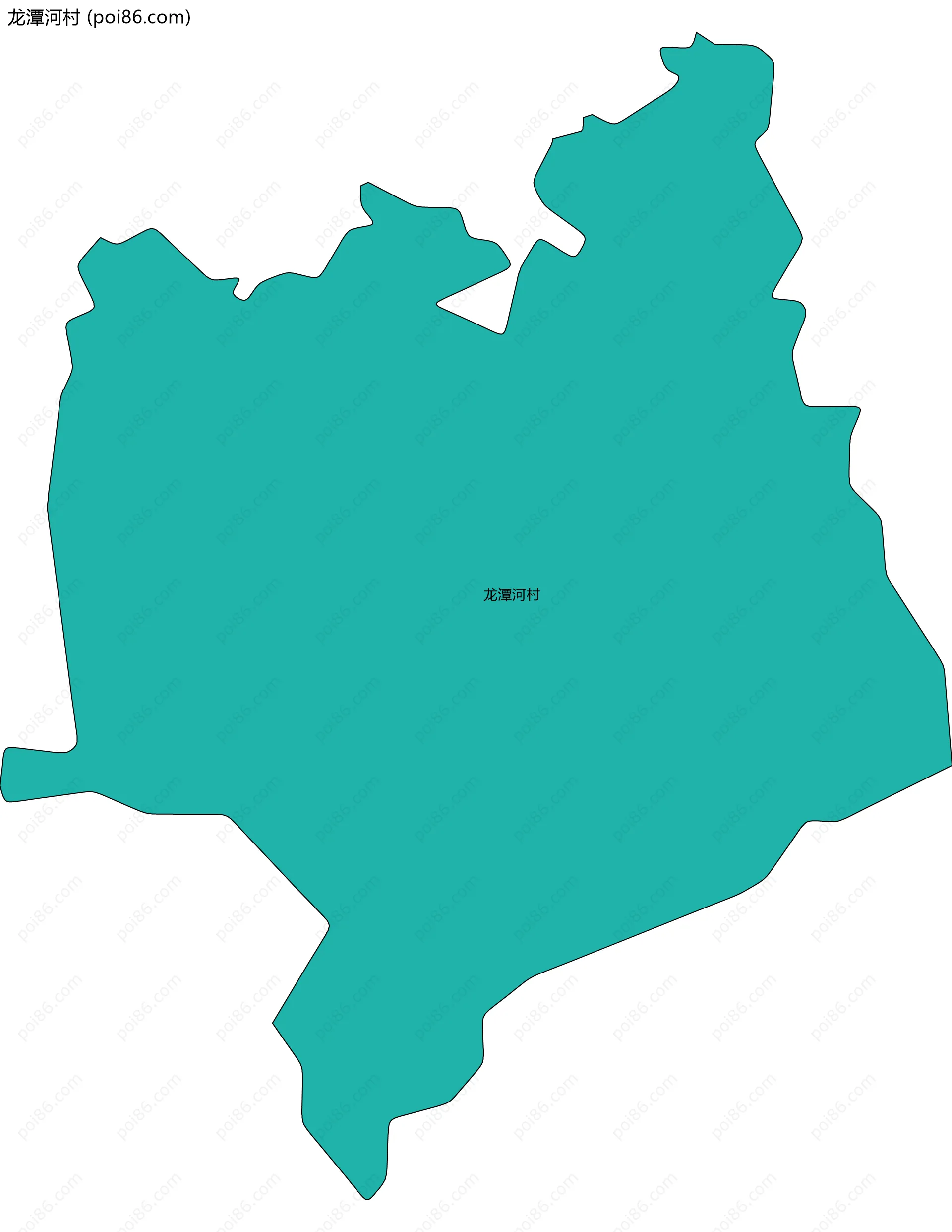 龙潭河村边界地图