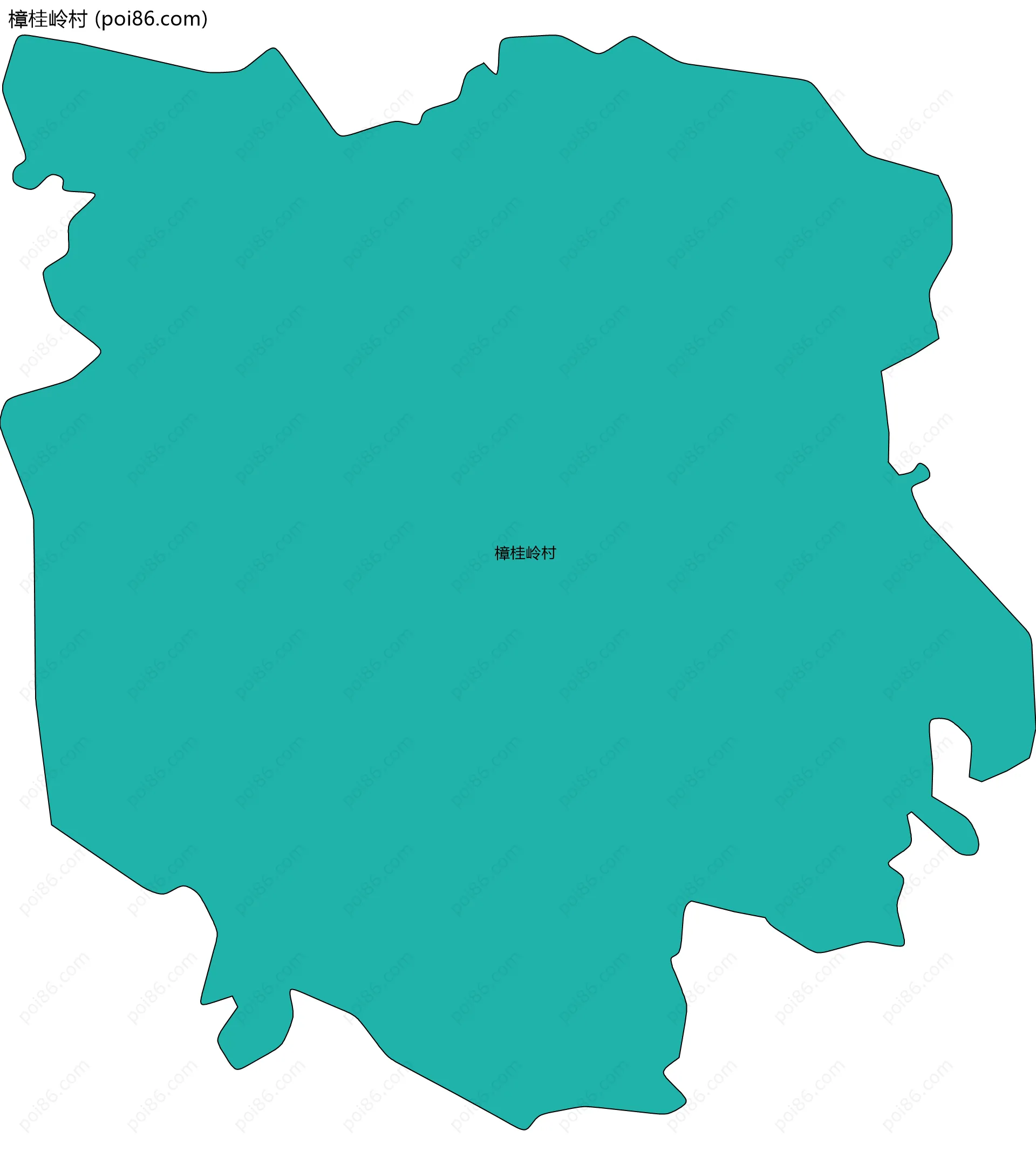 樟桂岭村边界地图