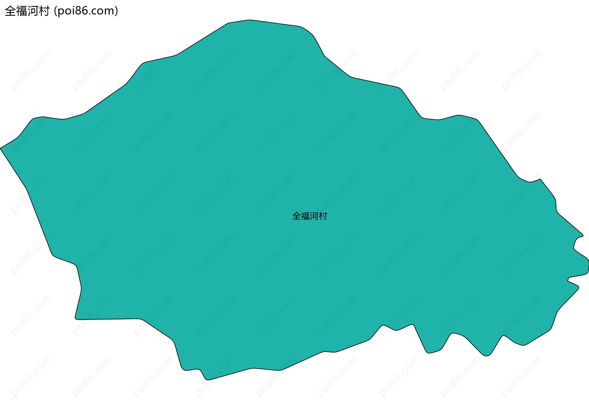 全福河村边界地图