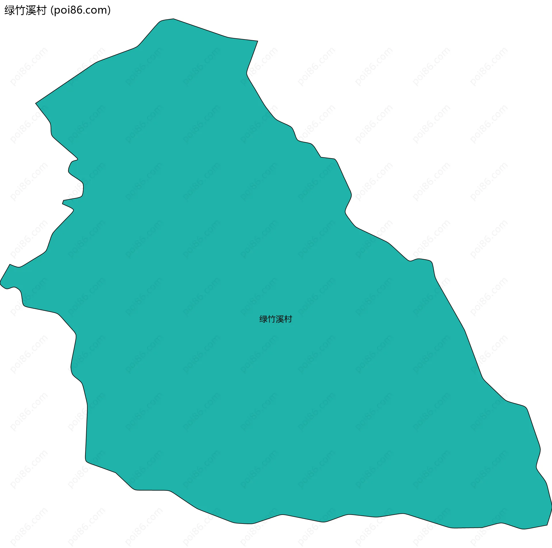 绿竹溪村边界地图