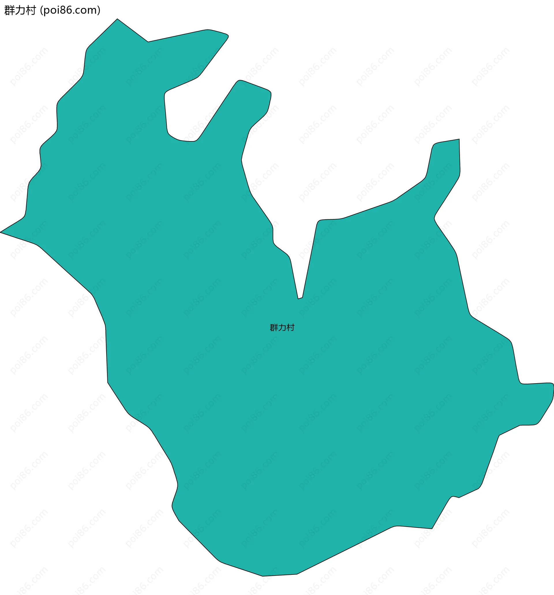 群力村边界地图