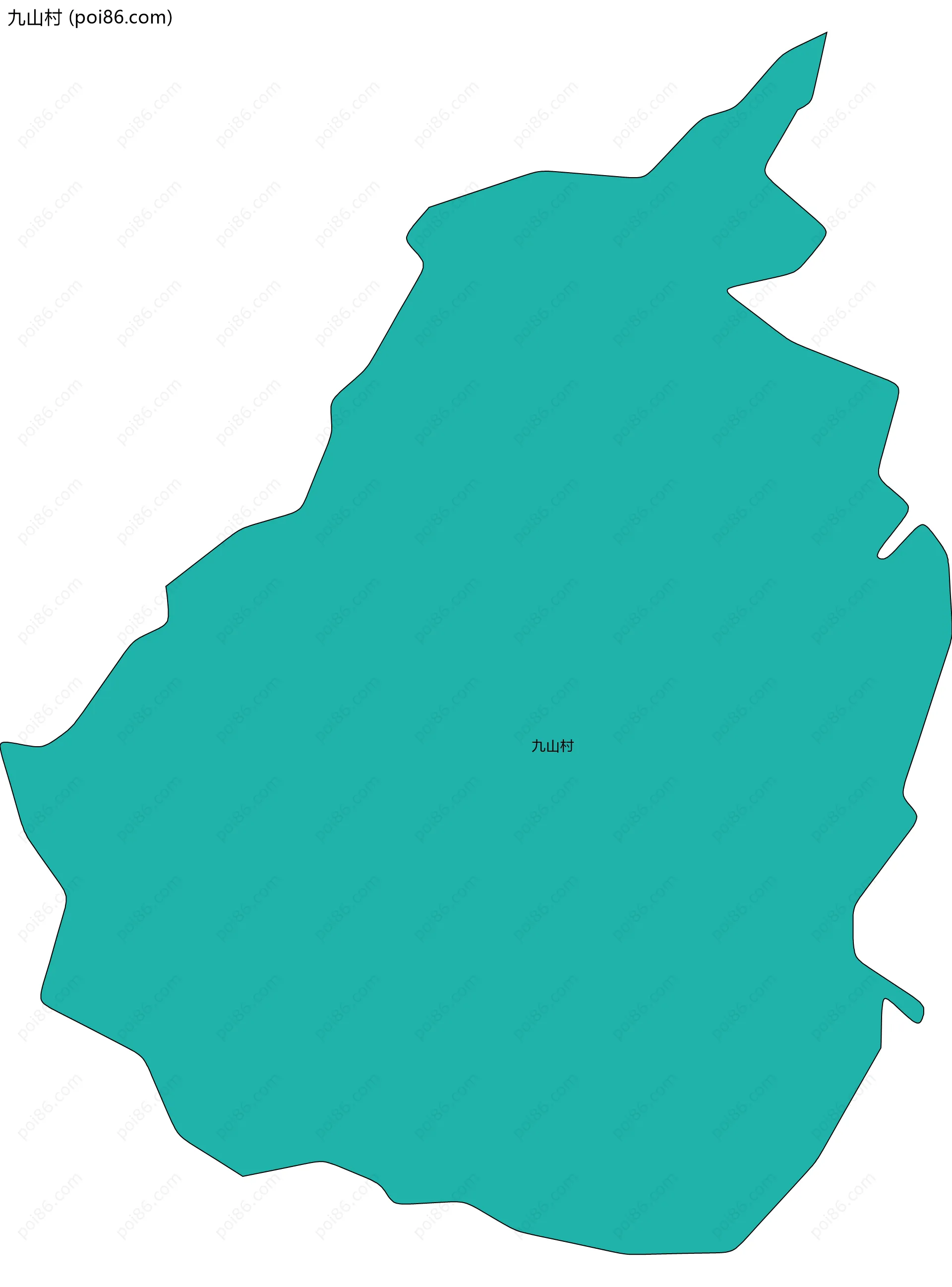 九山村边界地图