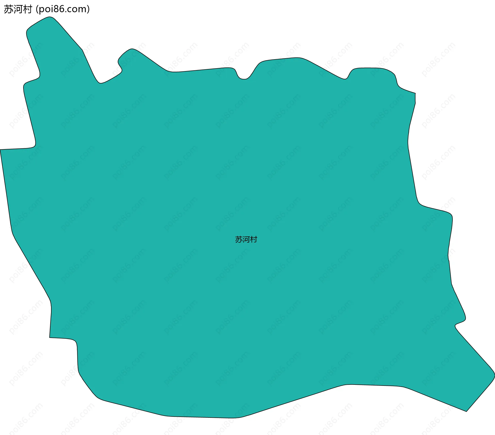 苏河村边界地图