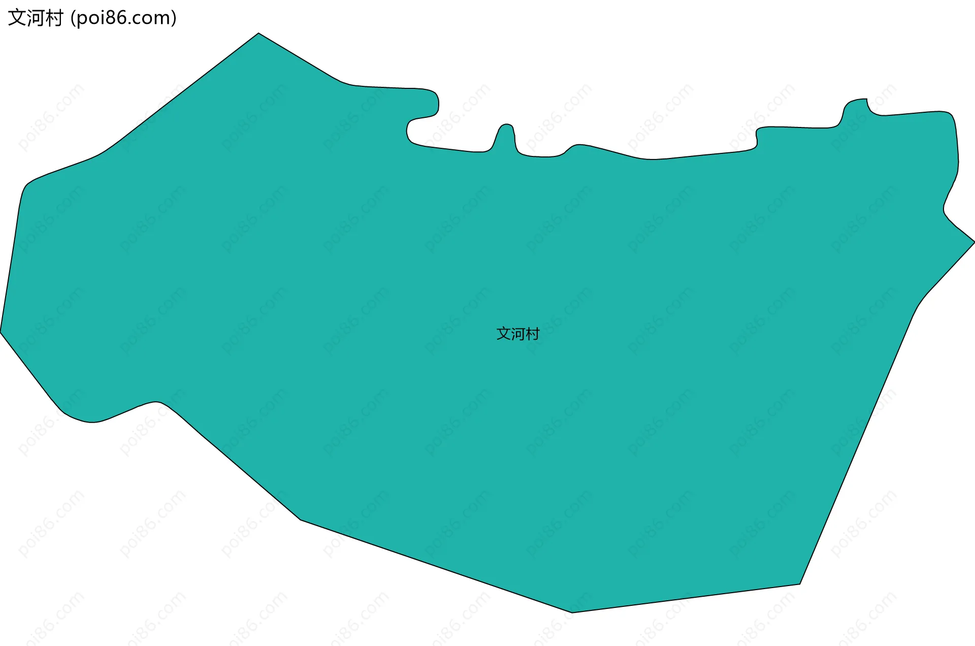 文河村边界地图