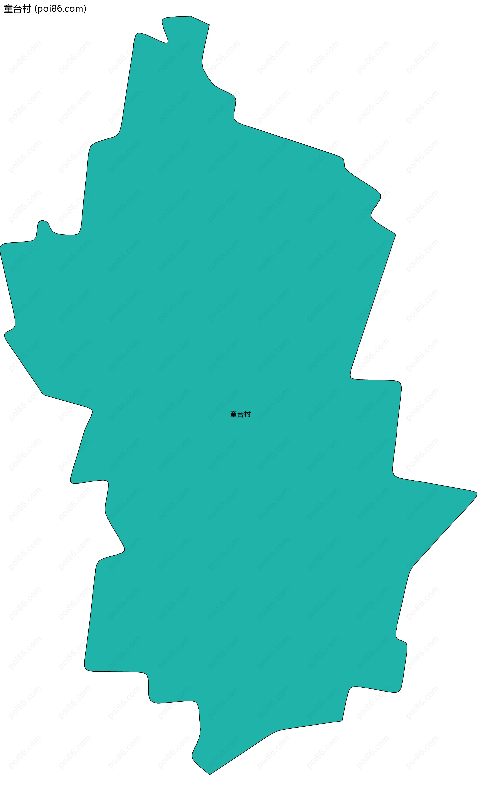 童台村边界地图