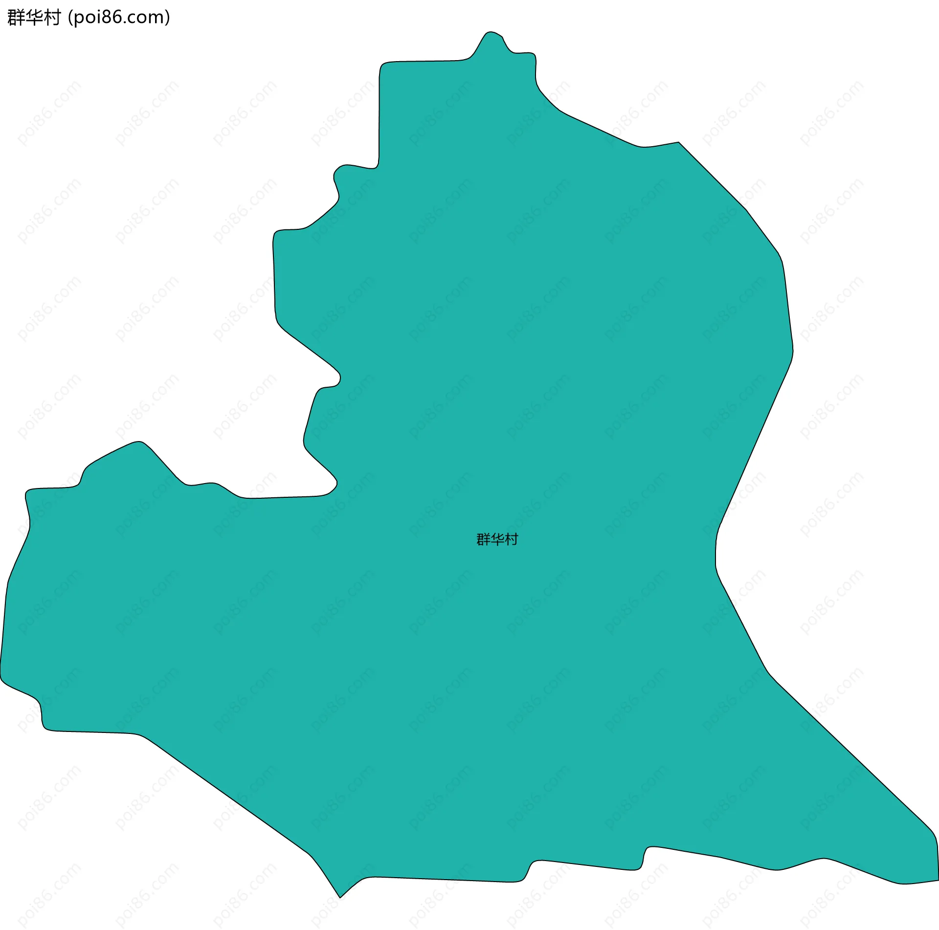 群华村边界地图