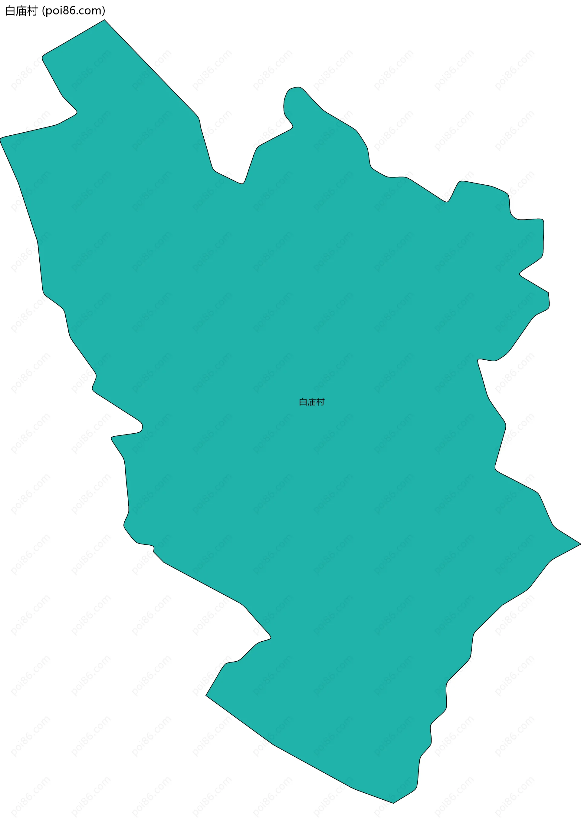 白庙村边界地图