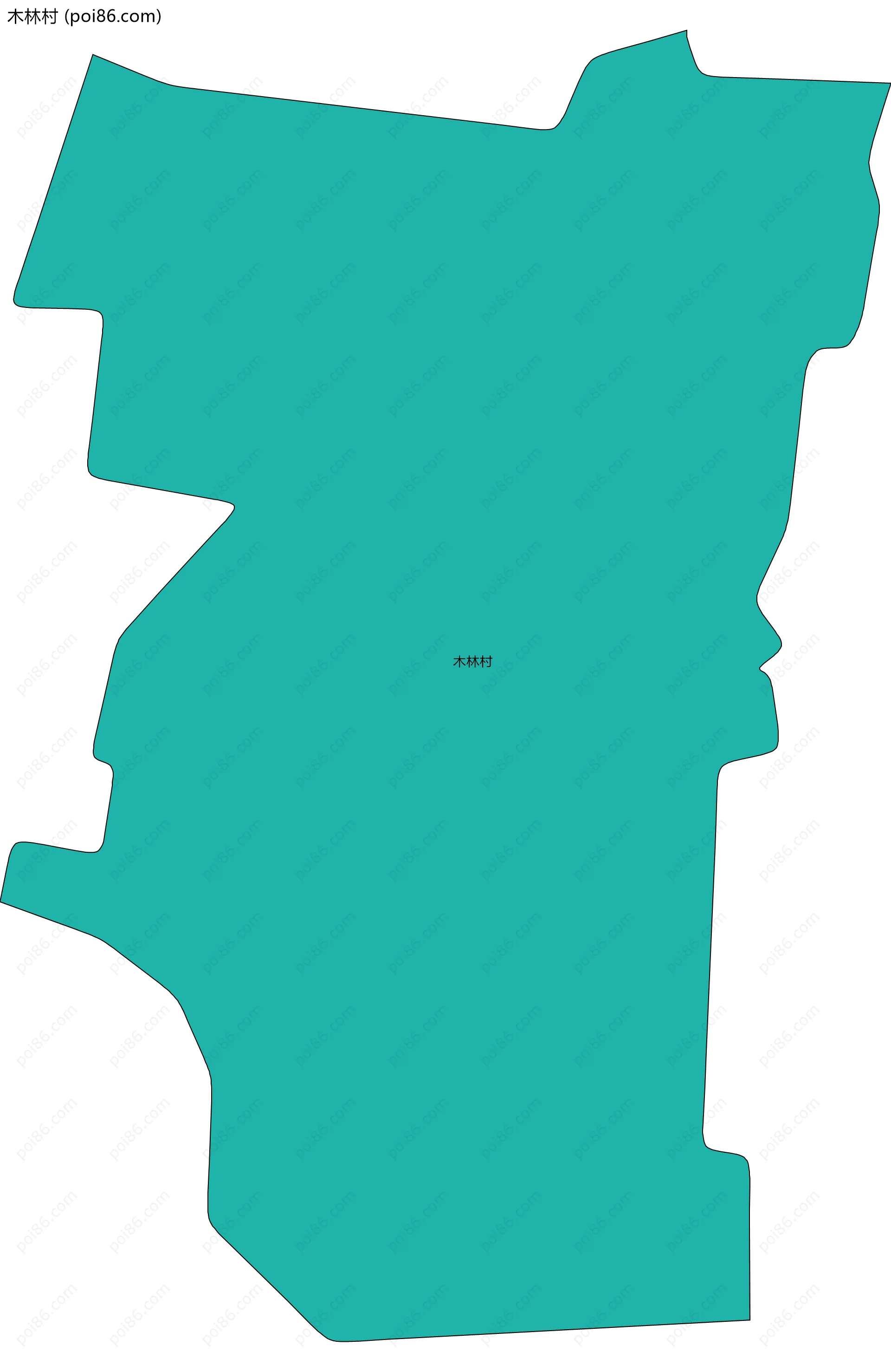 木林村边界地图