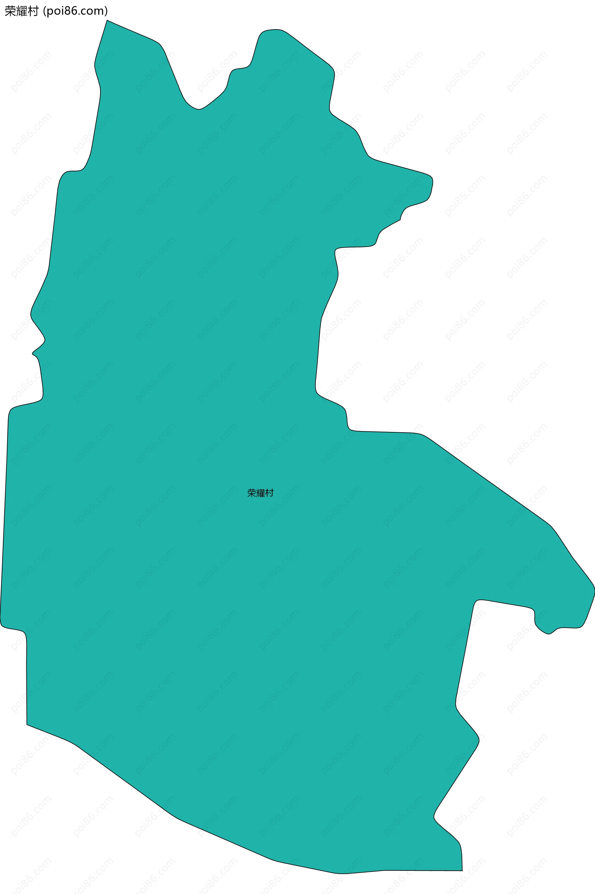 荣耀村边界地图