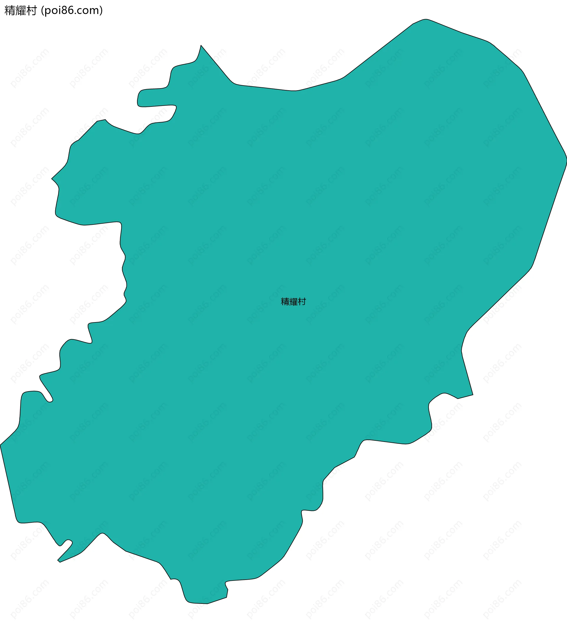 精耀村边界地图