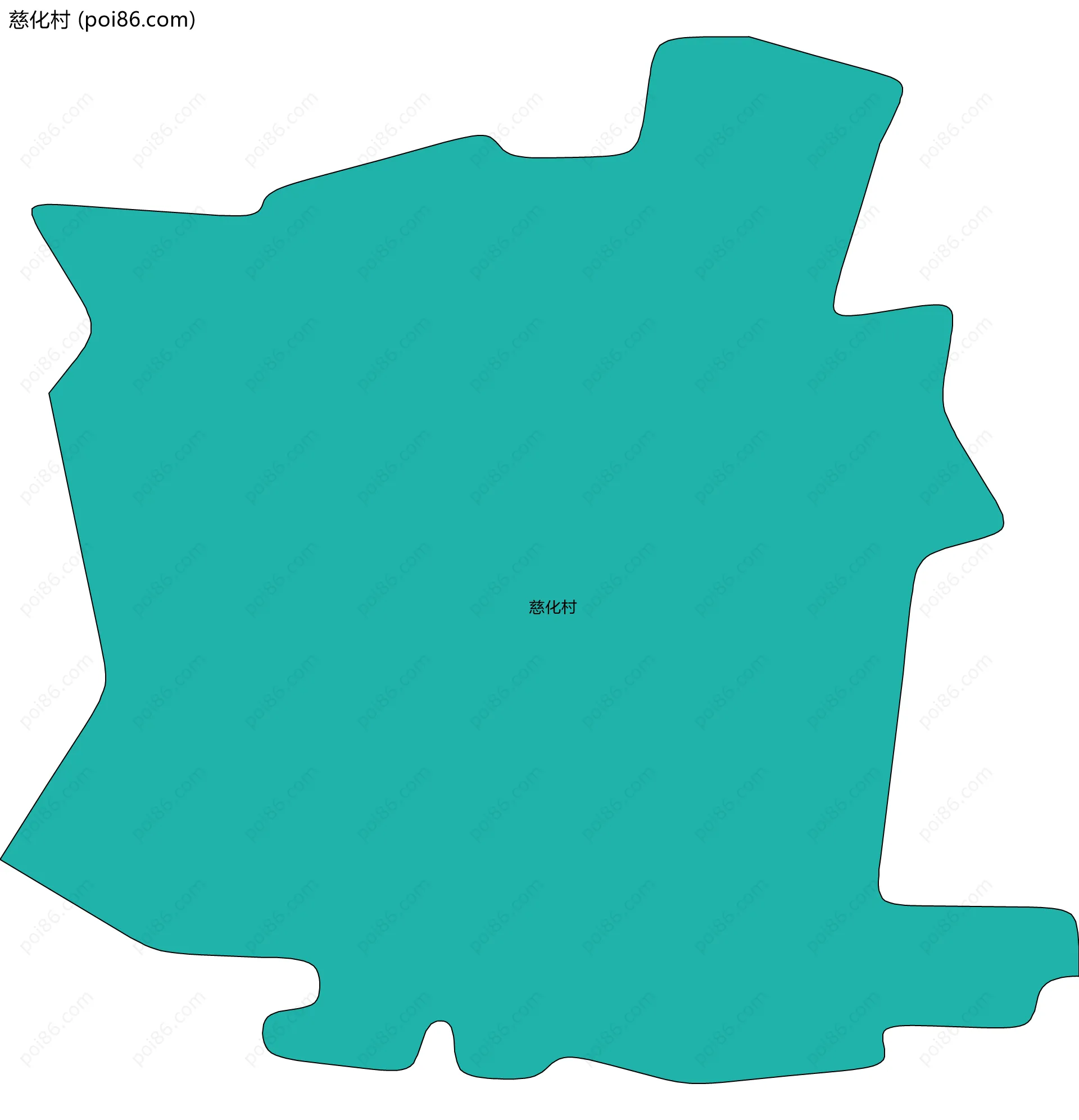 慈化村边界地图