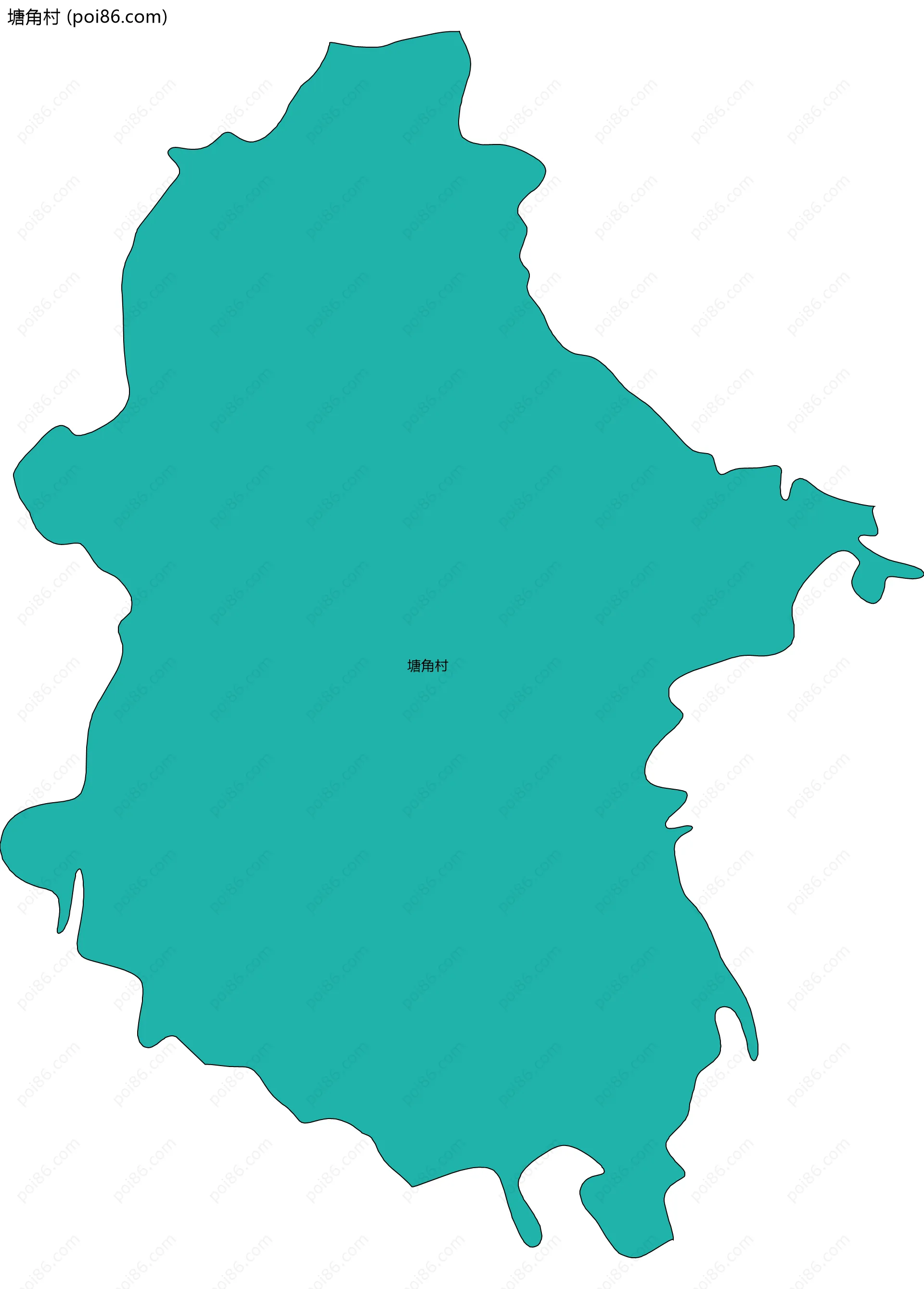 塘角村边界地图