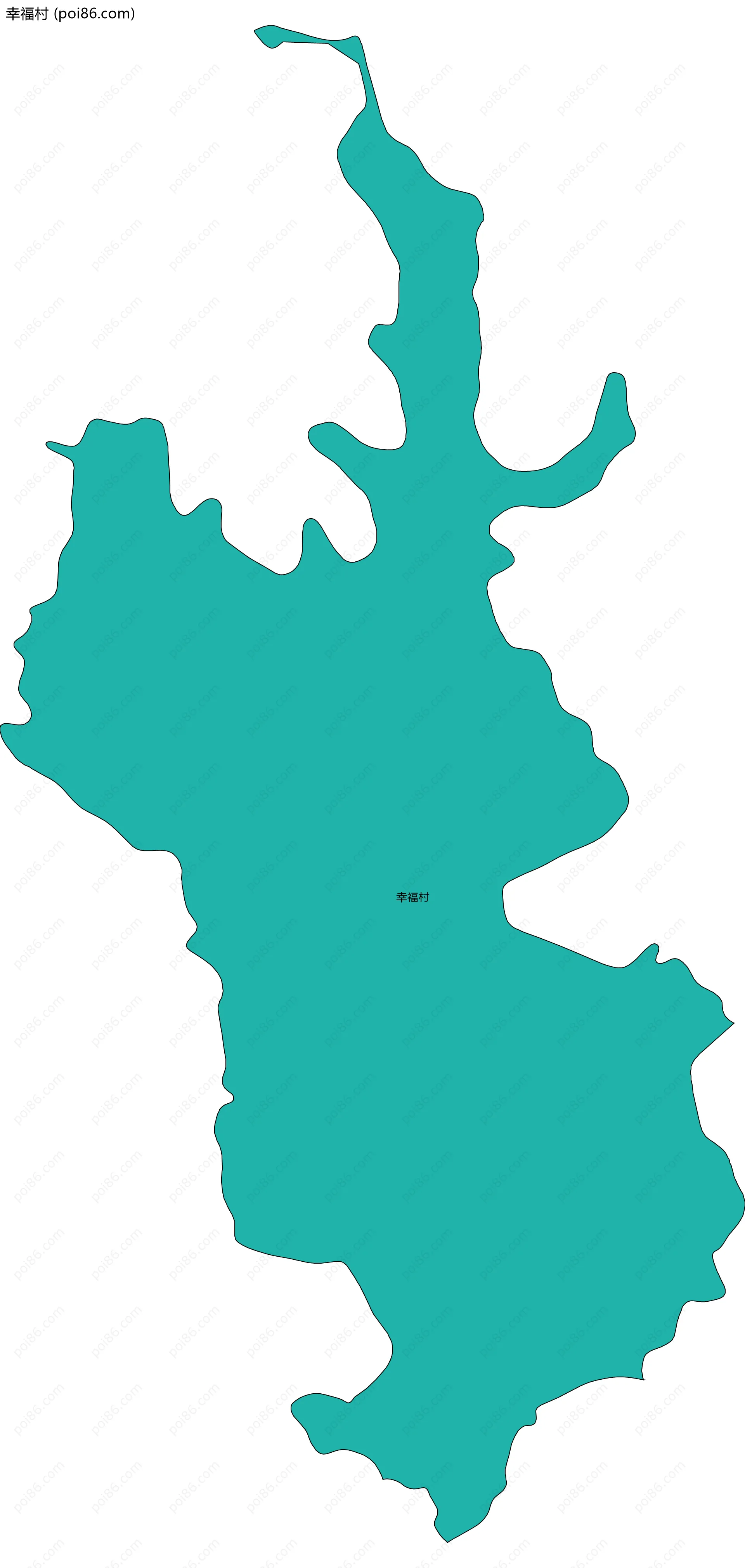 幸福村边界地图