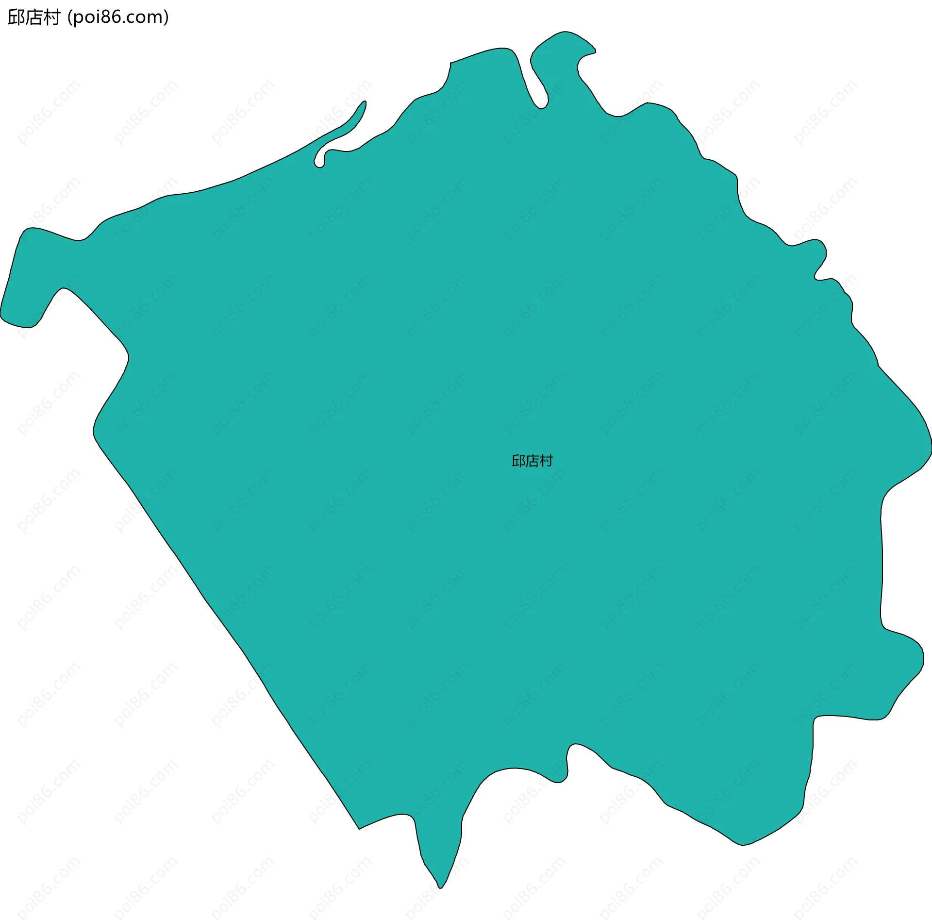 邱店村边界地图