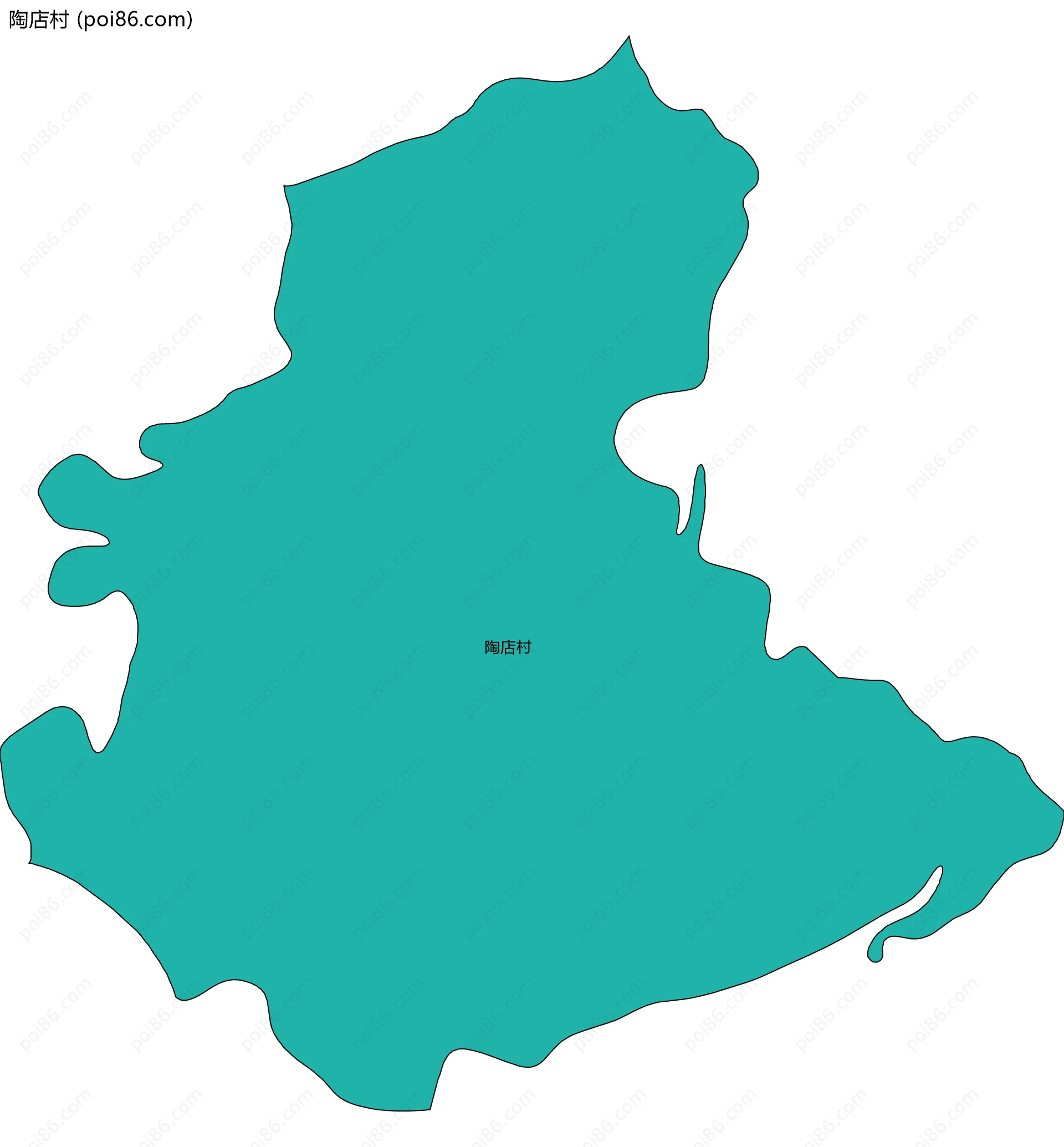 陶店村边界地图