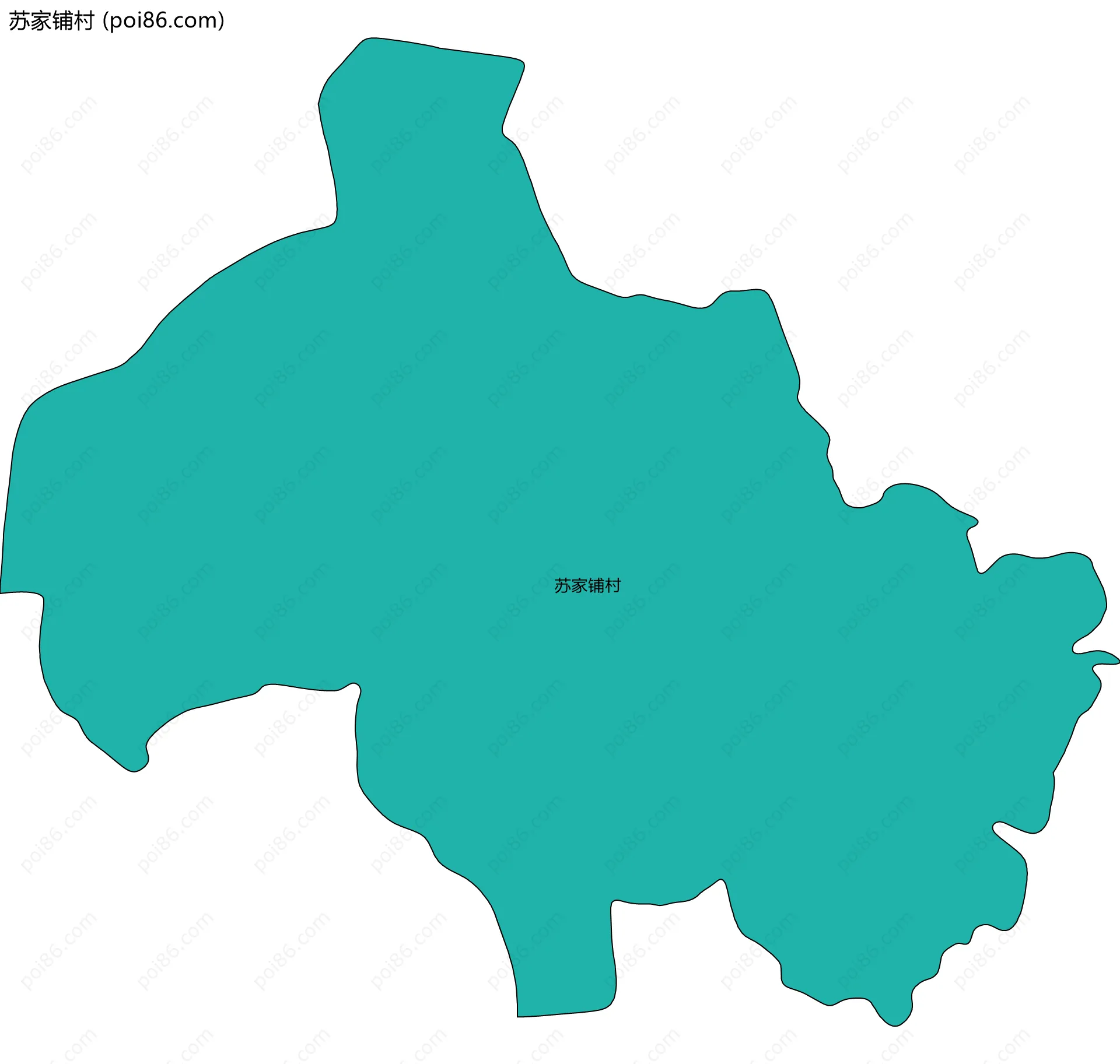 苏家铺村边界地图