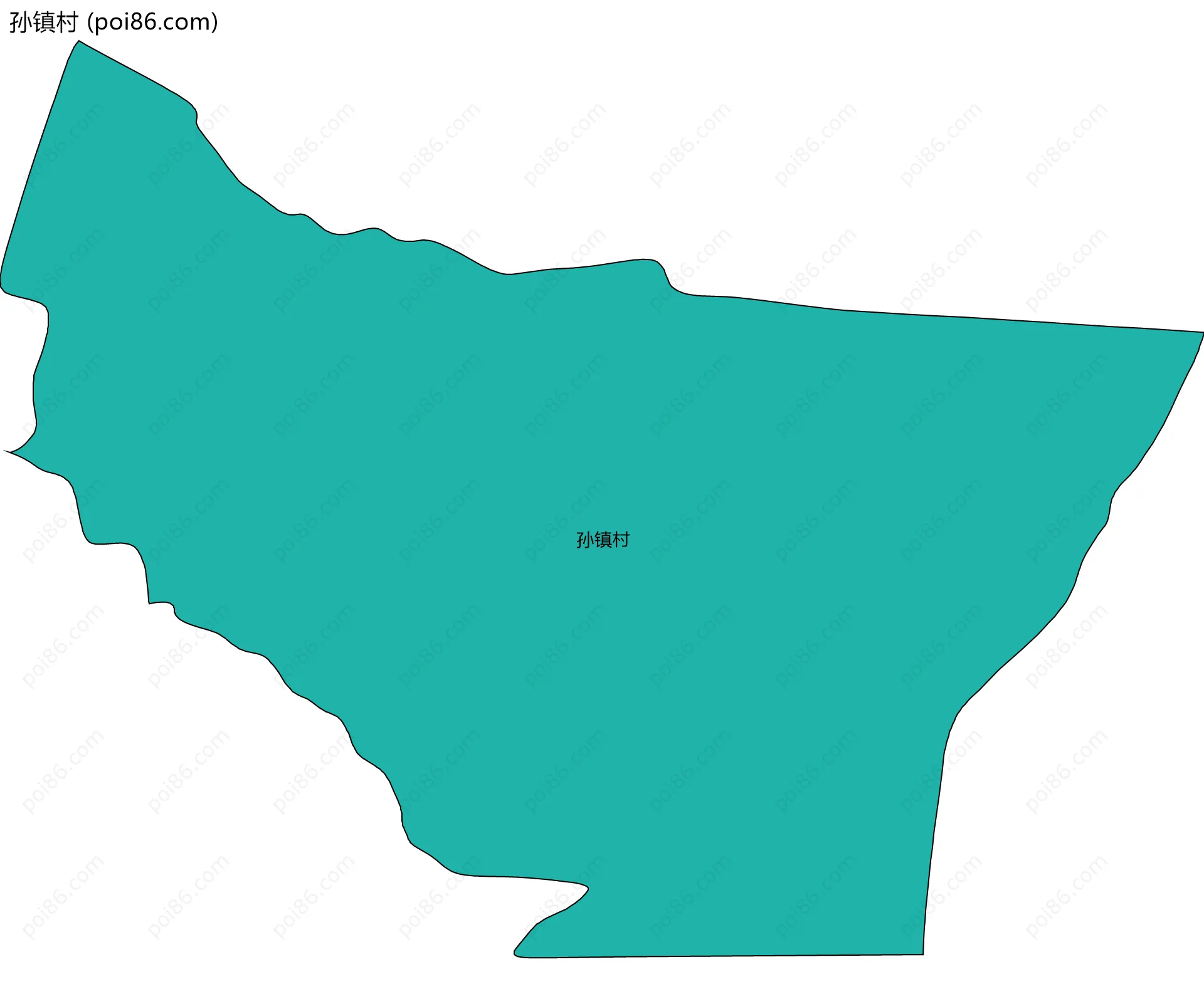 孙镇村边界地图