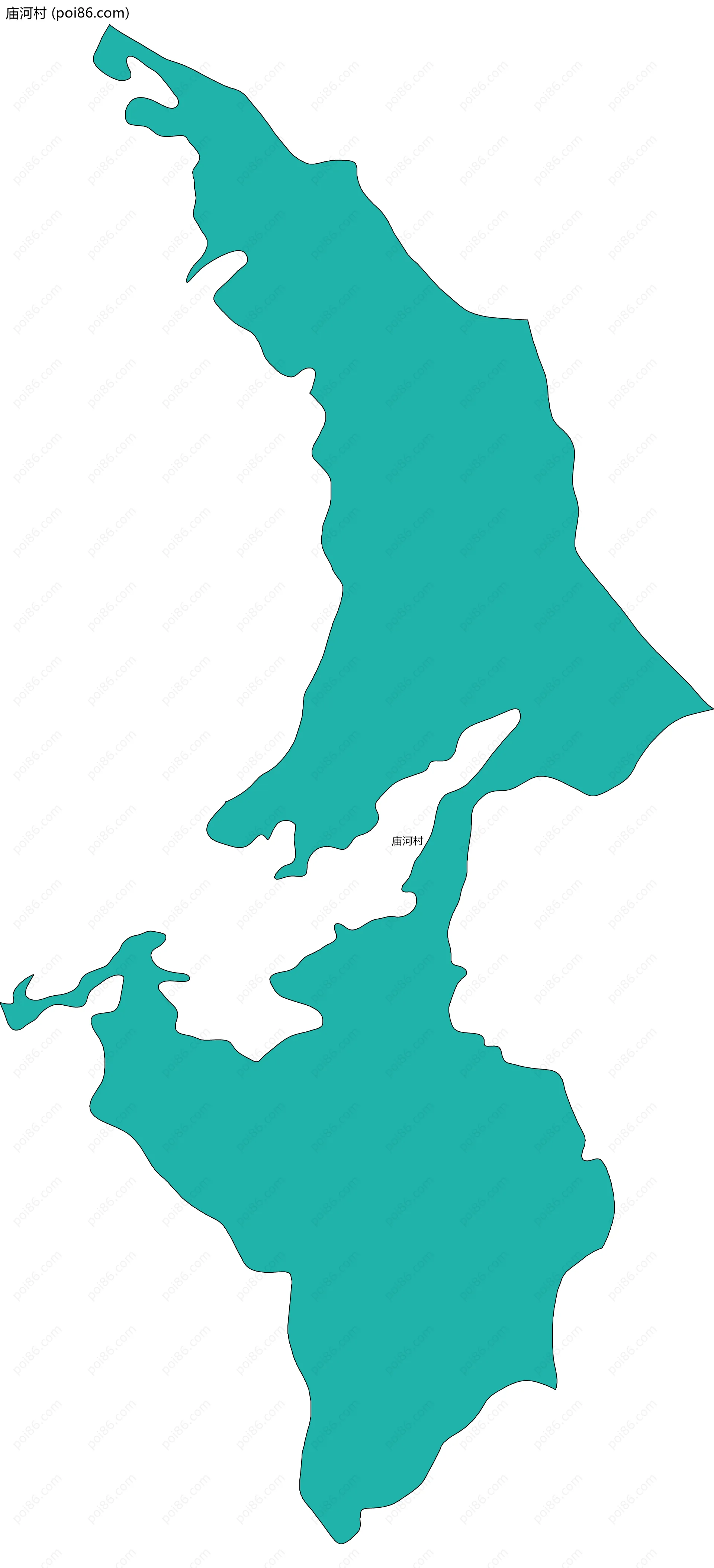 庙河村边界地图