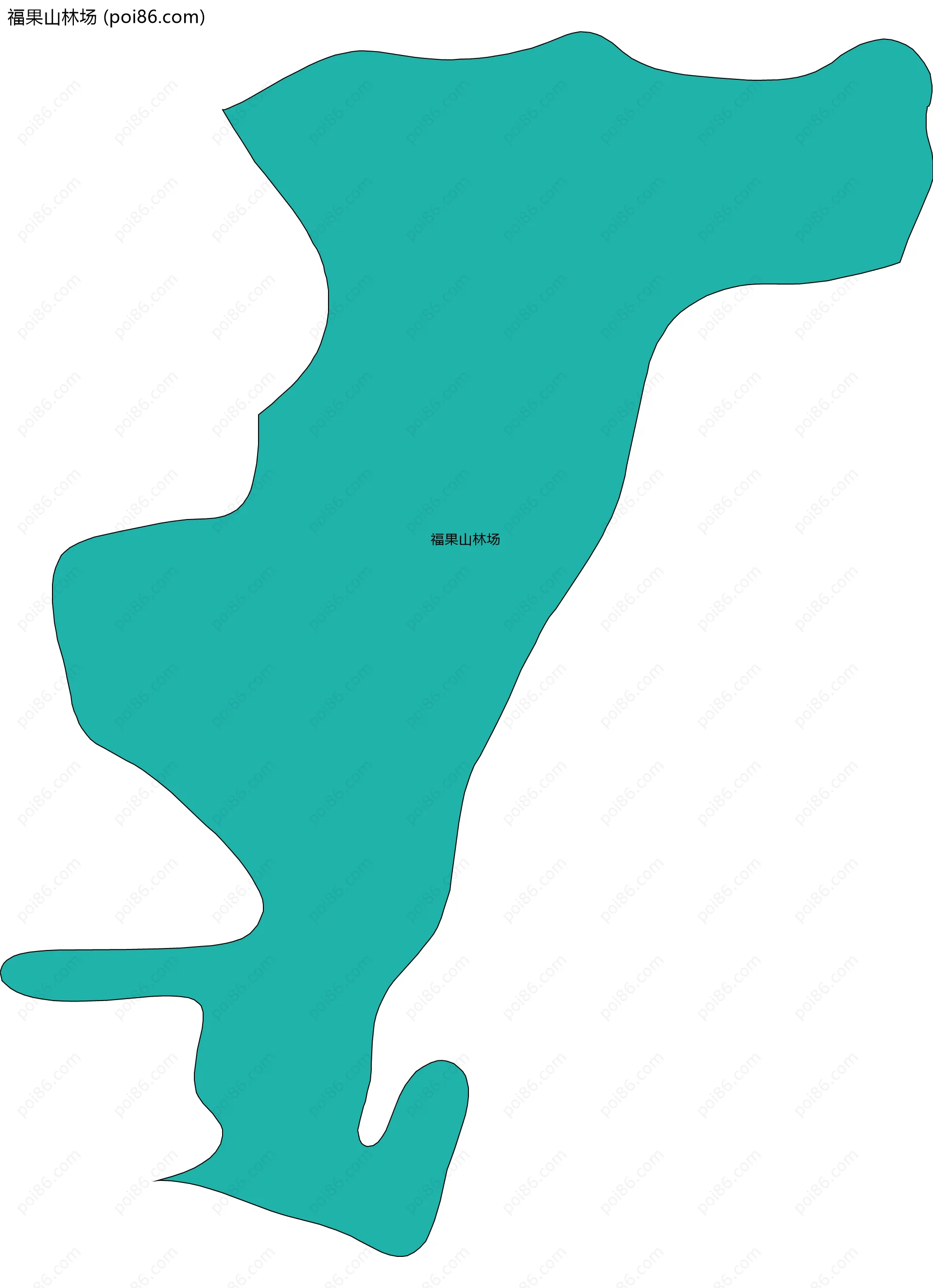 福果山林场边界地图