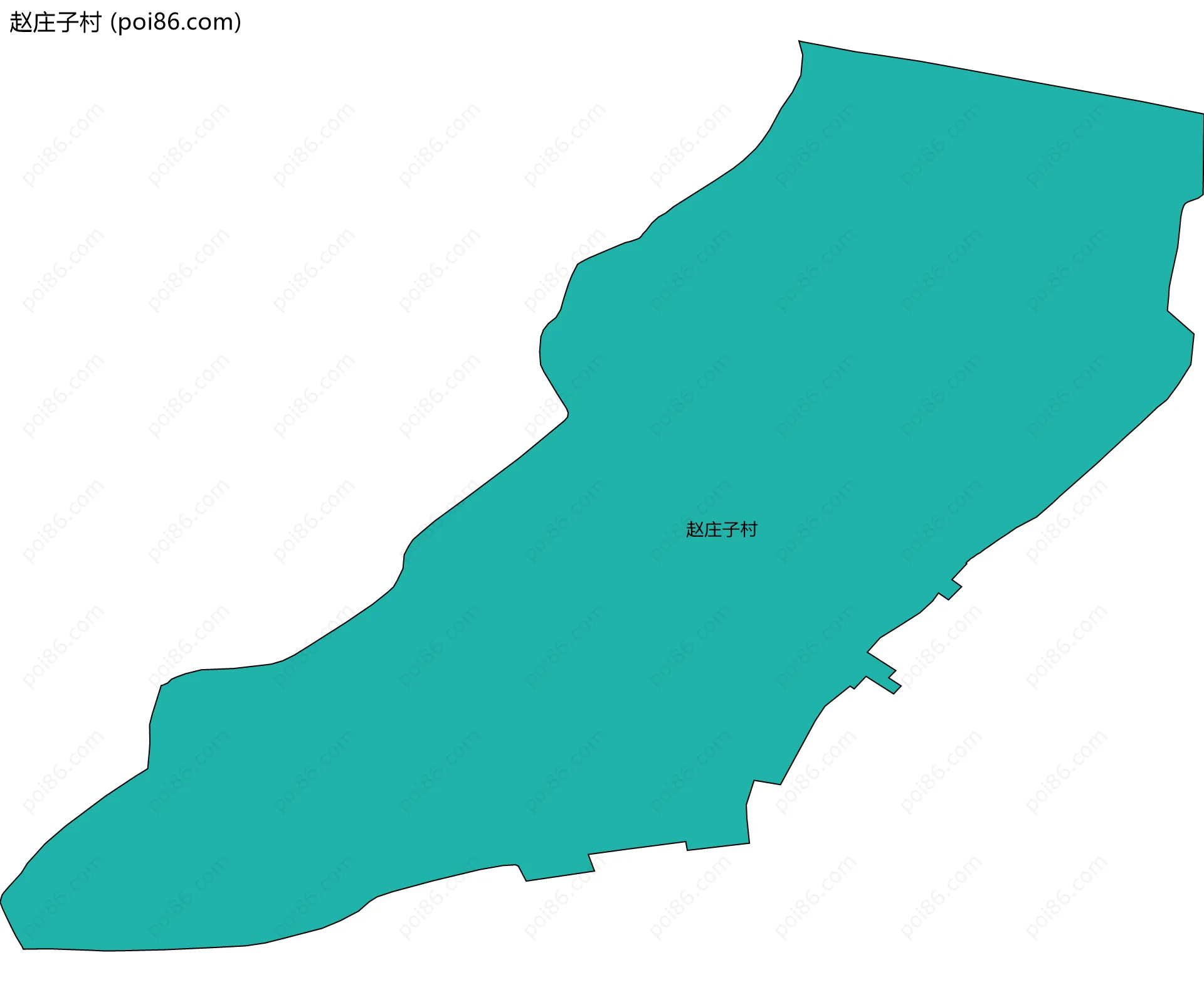 赵庄子村边界地图