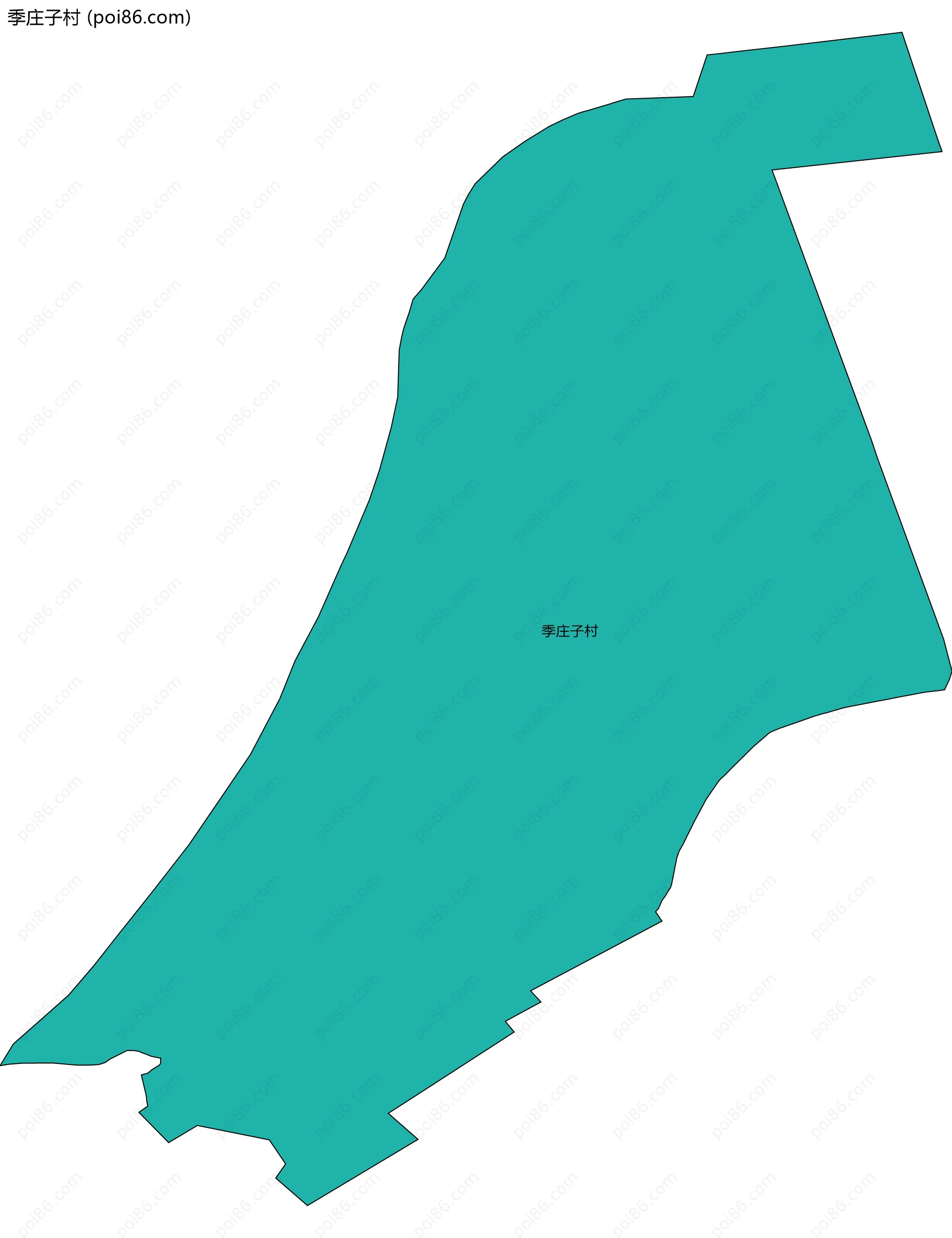 季庄子村边界地图