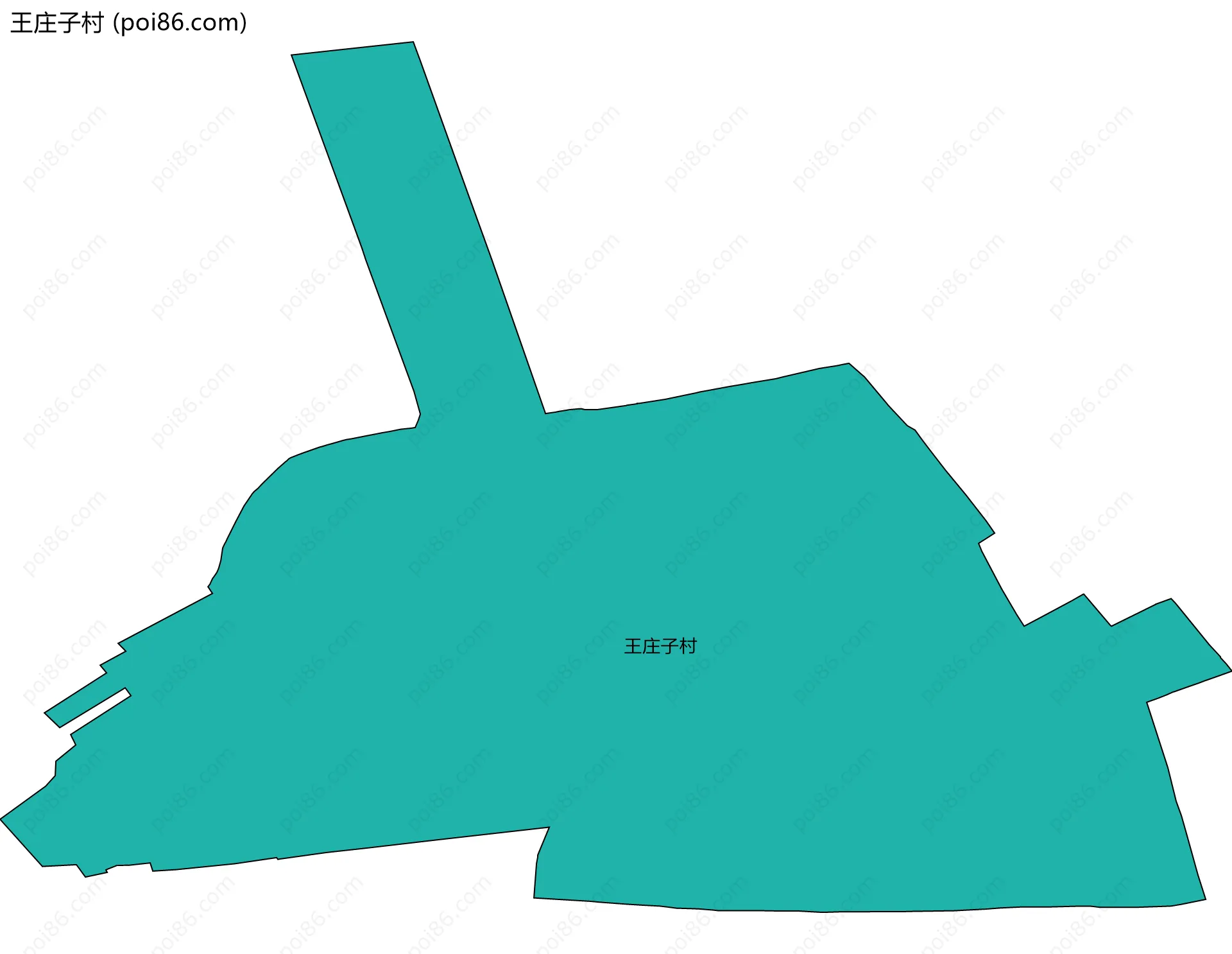 王庄子村边界地图
