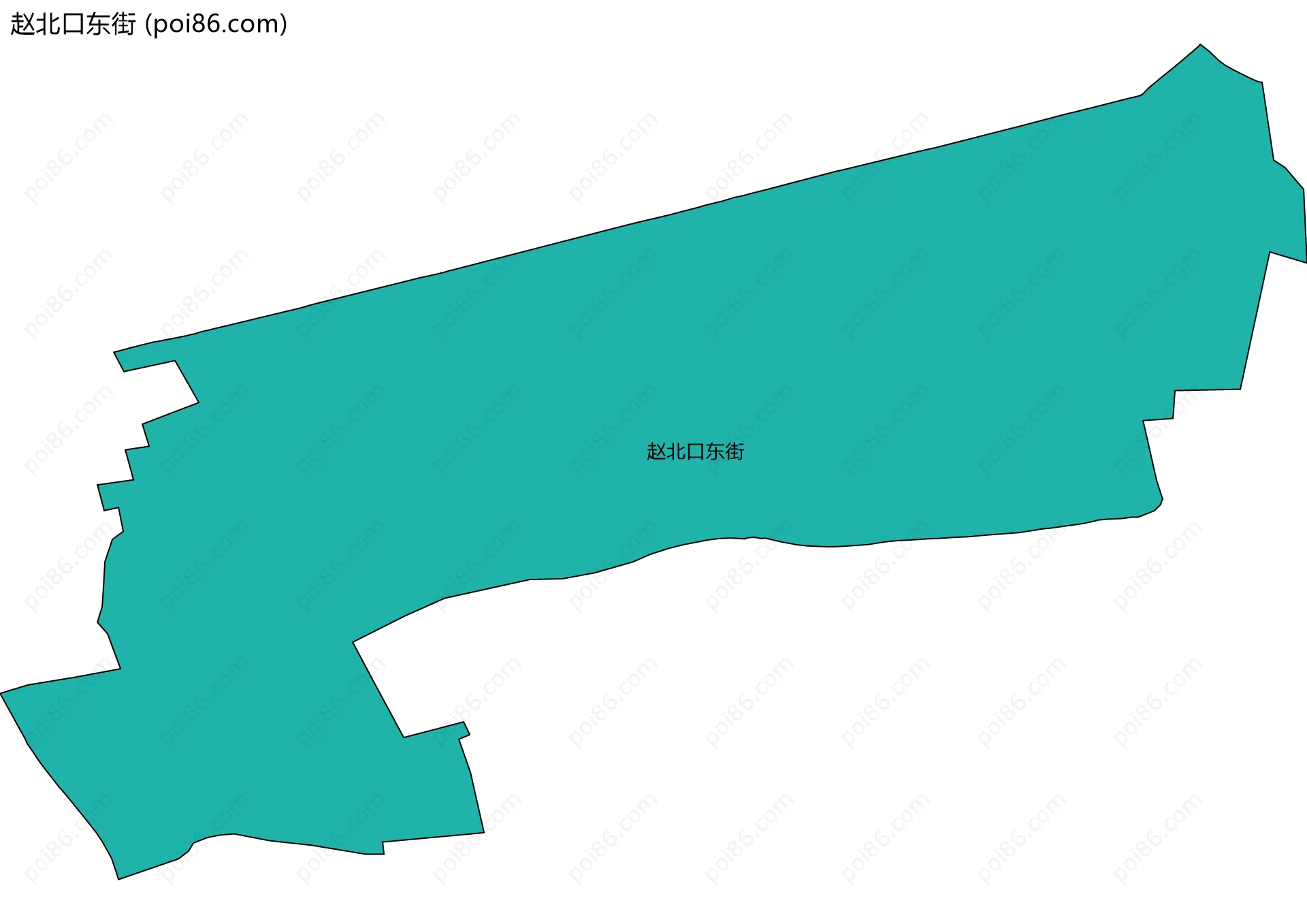 赵北口东街边界地图