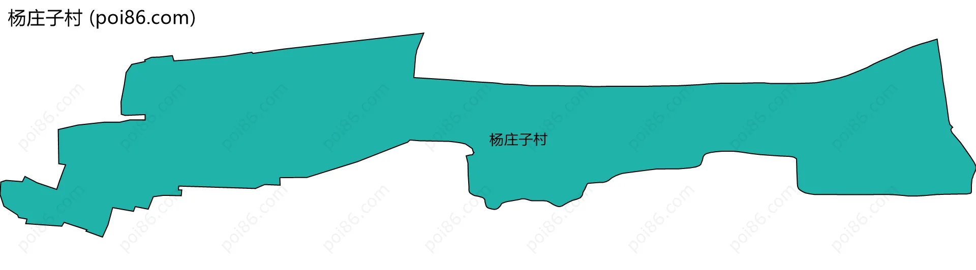 杨庄子村边界地图