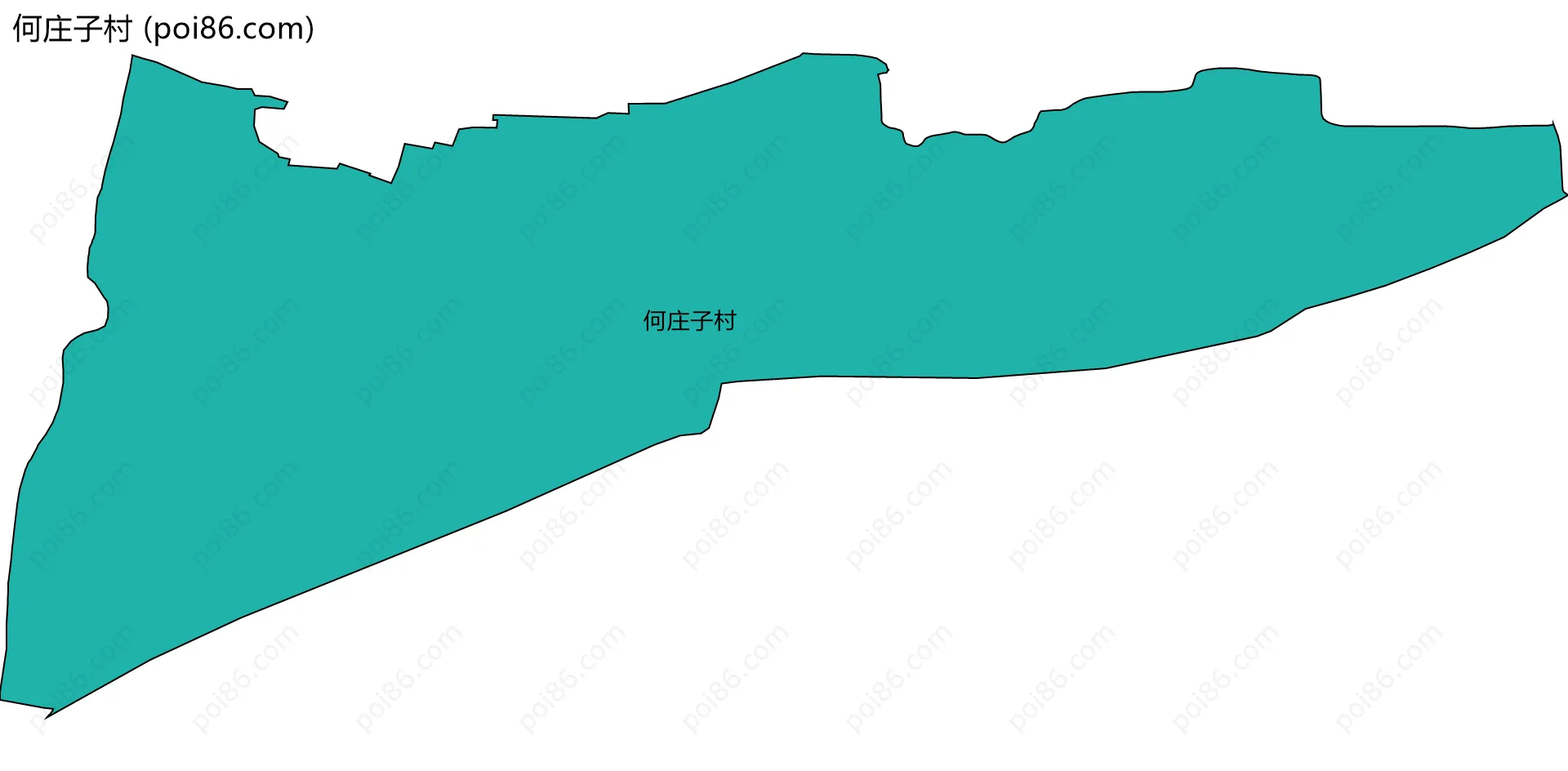 何庄子村边界地图