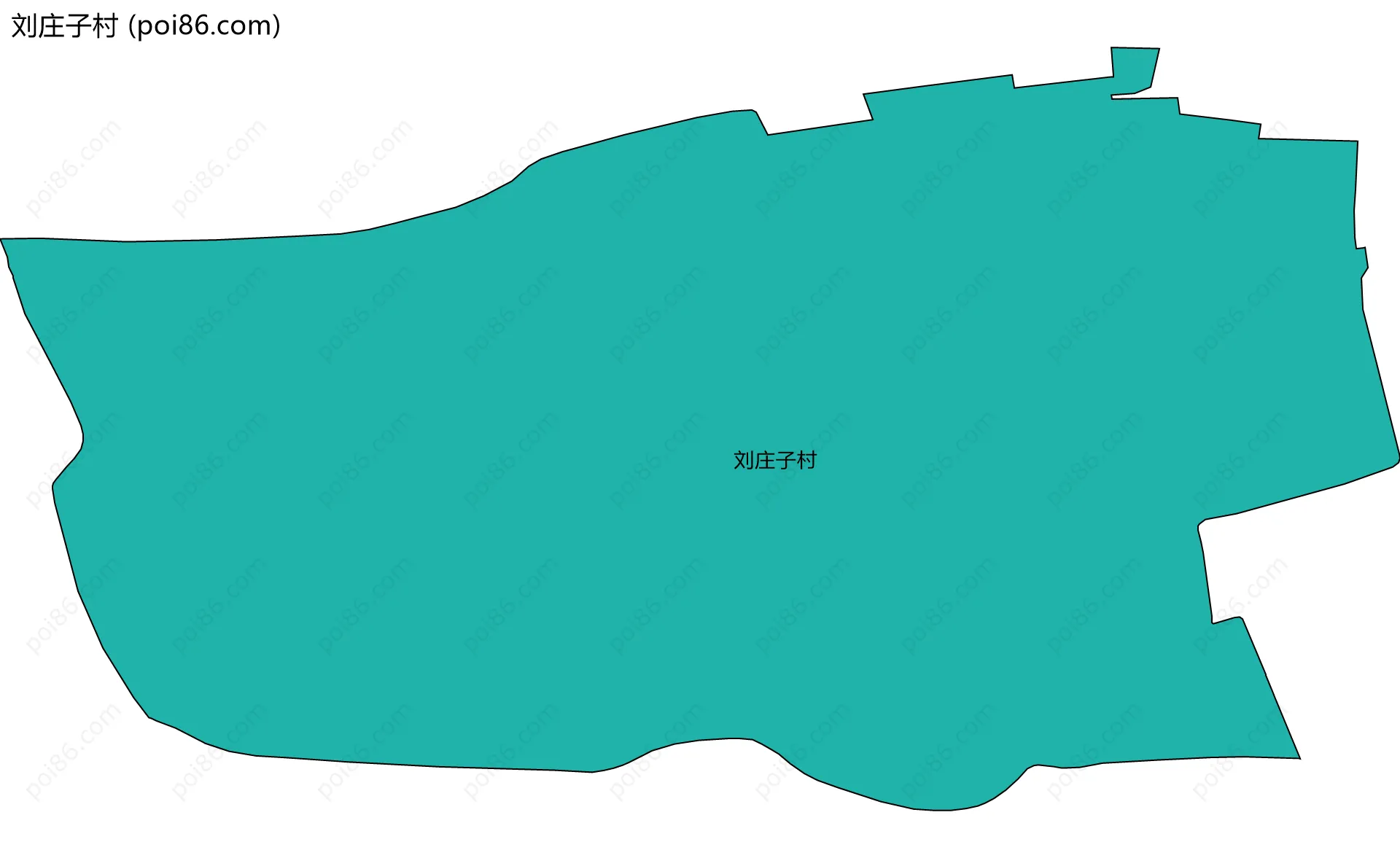 刘庄子村边界地图