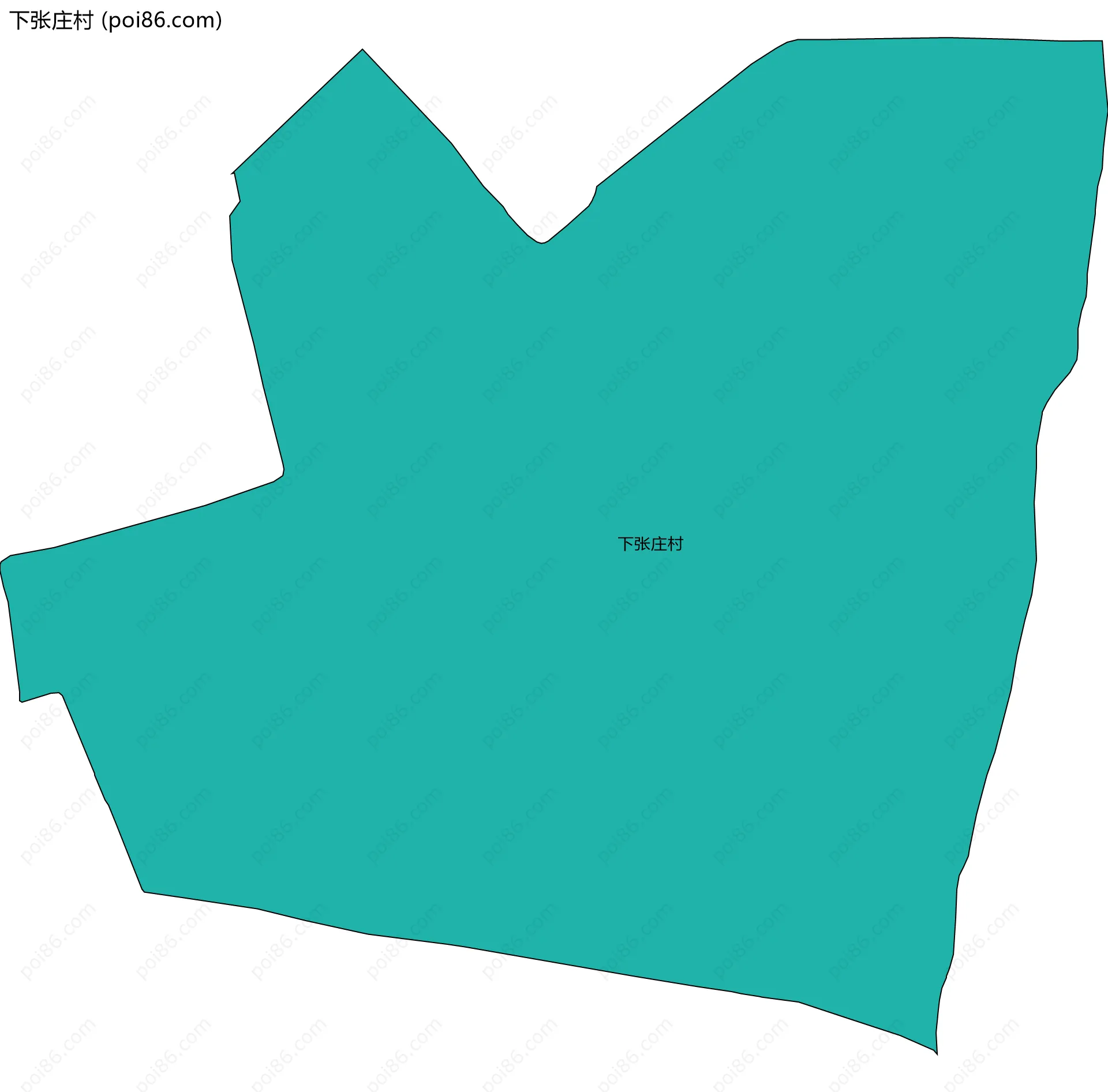 下张庄村边界地图