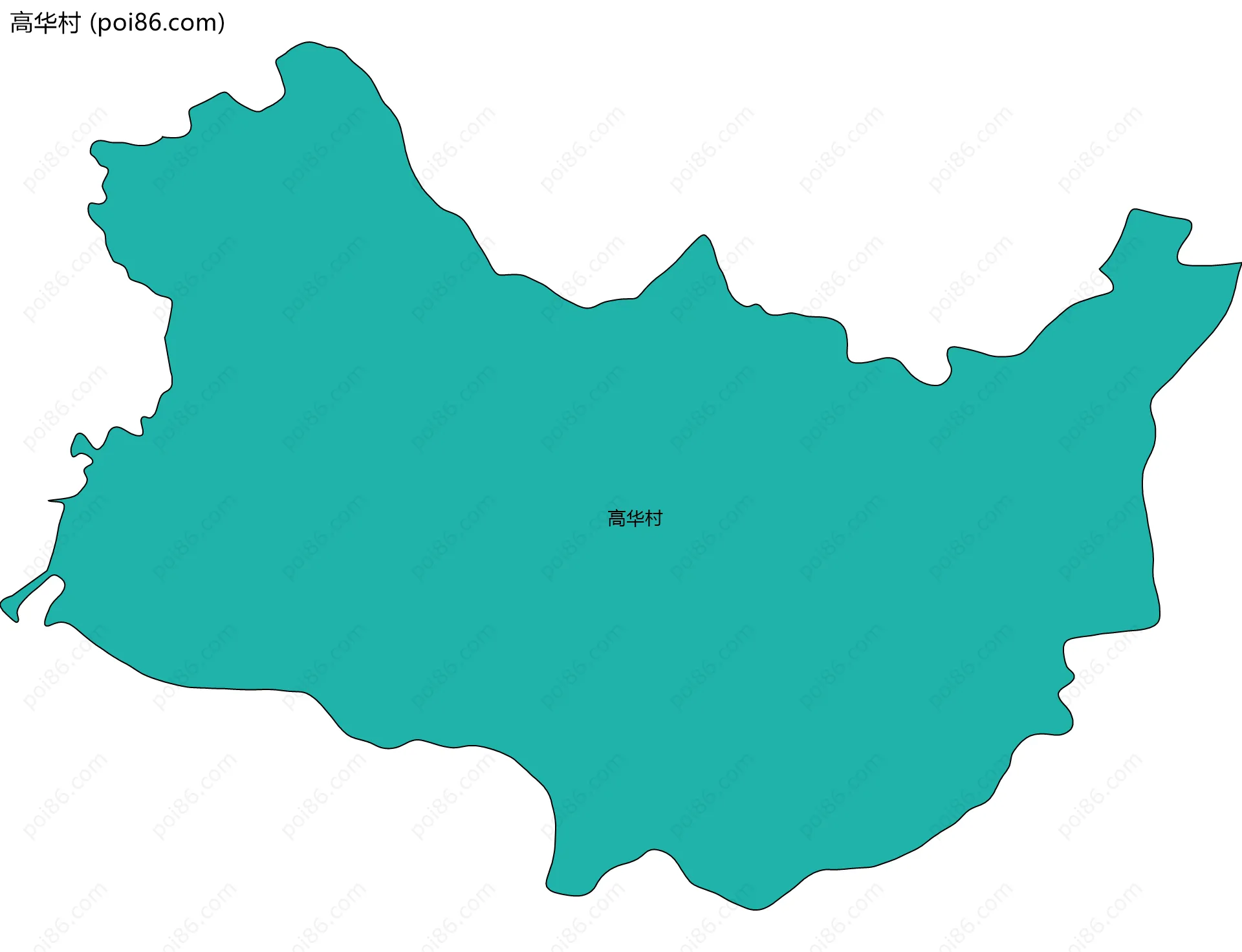 高华村边界地图