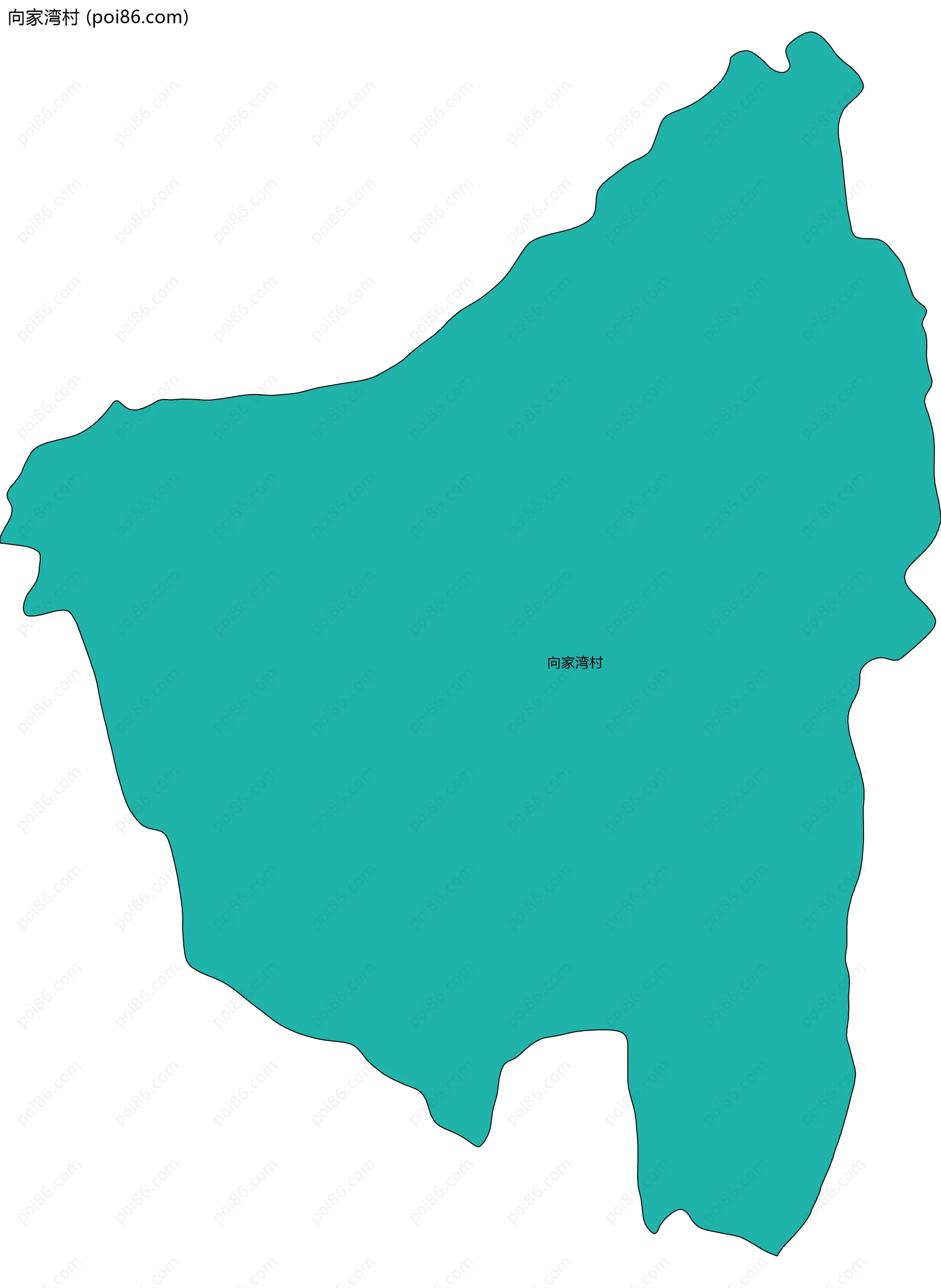 向家湾村边界地图